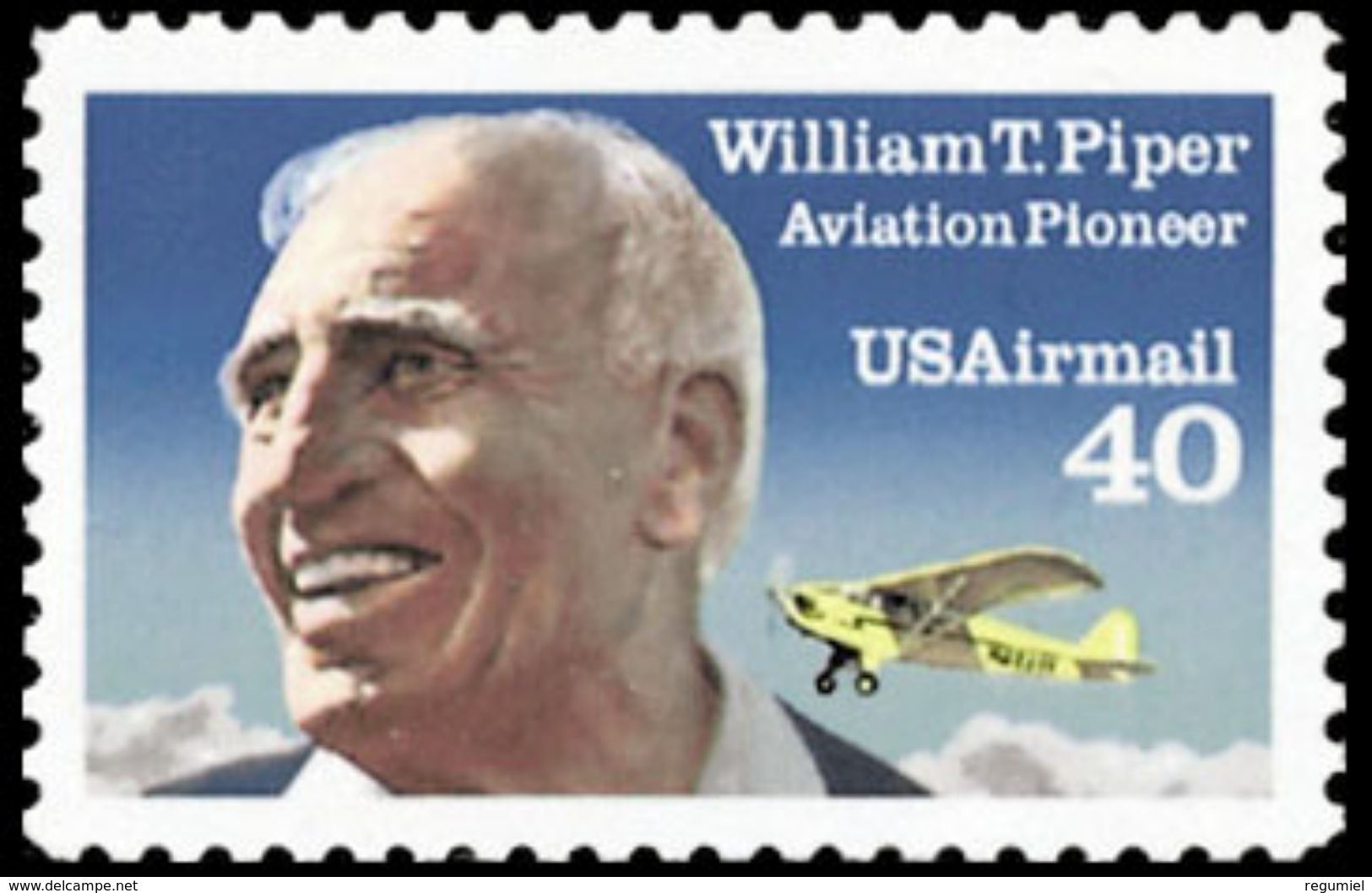 Estados Unidos Aereo 122 ** MNH. 1991 - 1b. 1918-1940 Nuevos