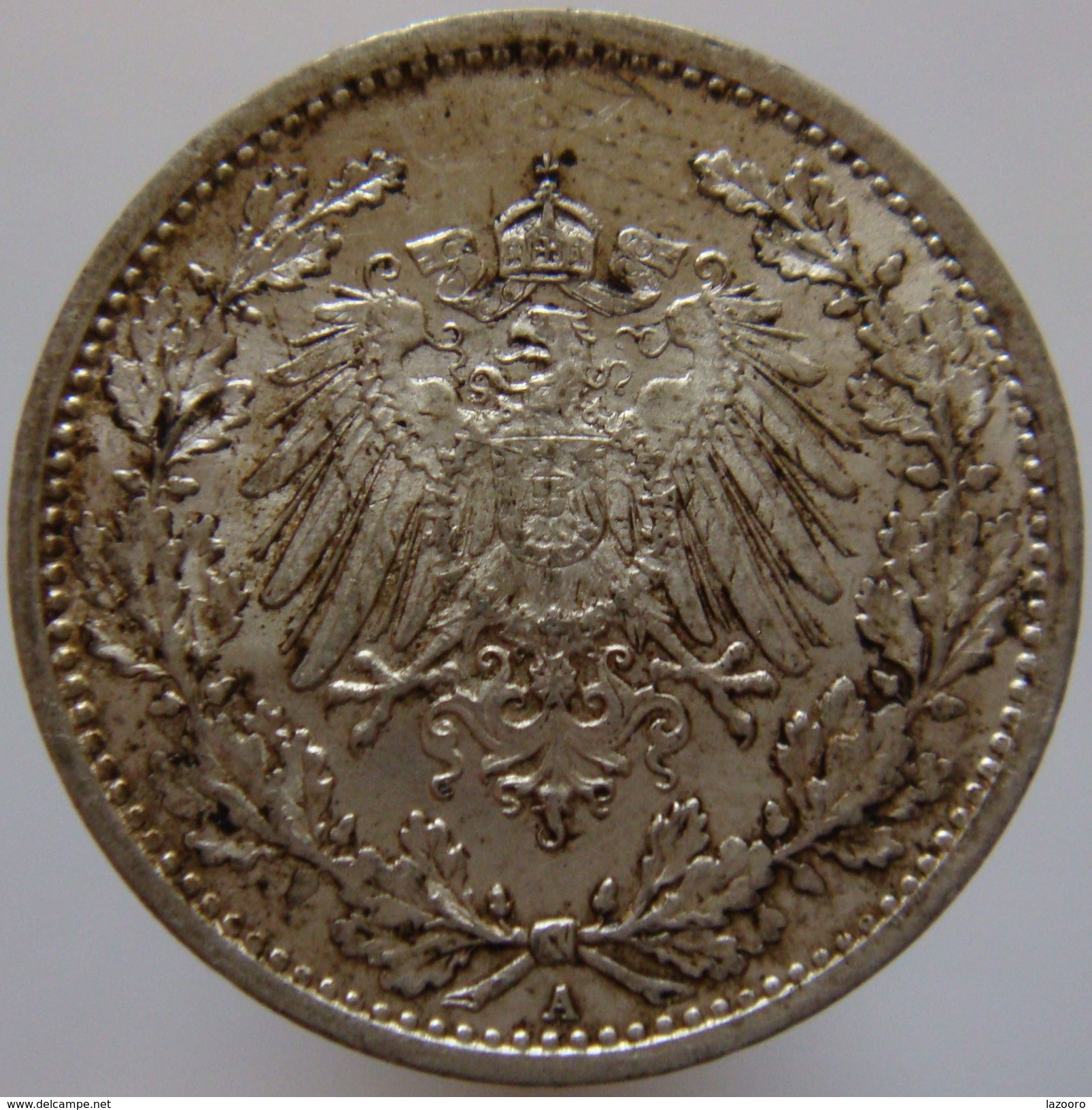 Germany 1/2 Mark 1916 A UNC - Silver - 1/2 Mark