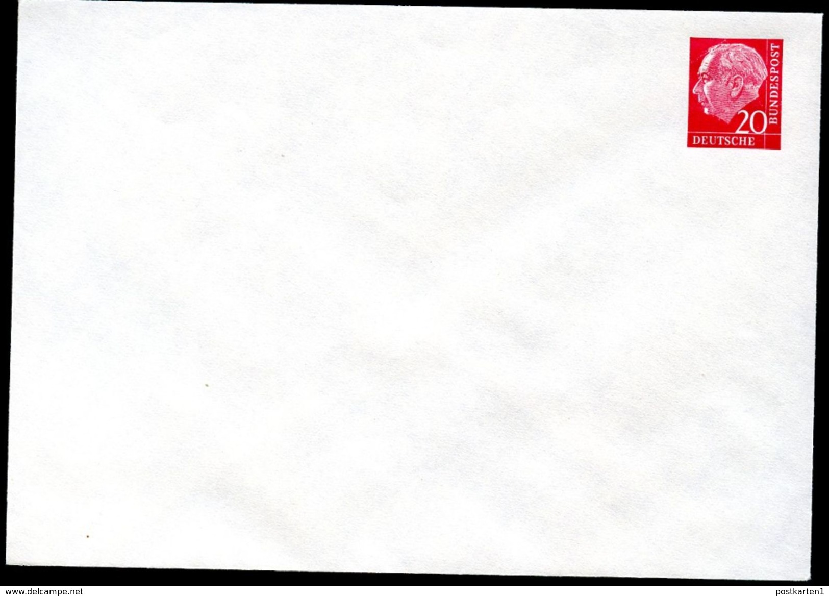 Bund PU9 A1/001a Privat-Umschlag GRAU ** 1954  NGK 30,00 € - Private Covers - Mint