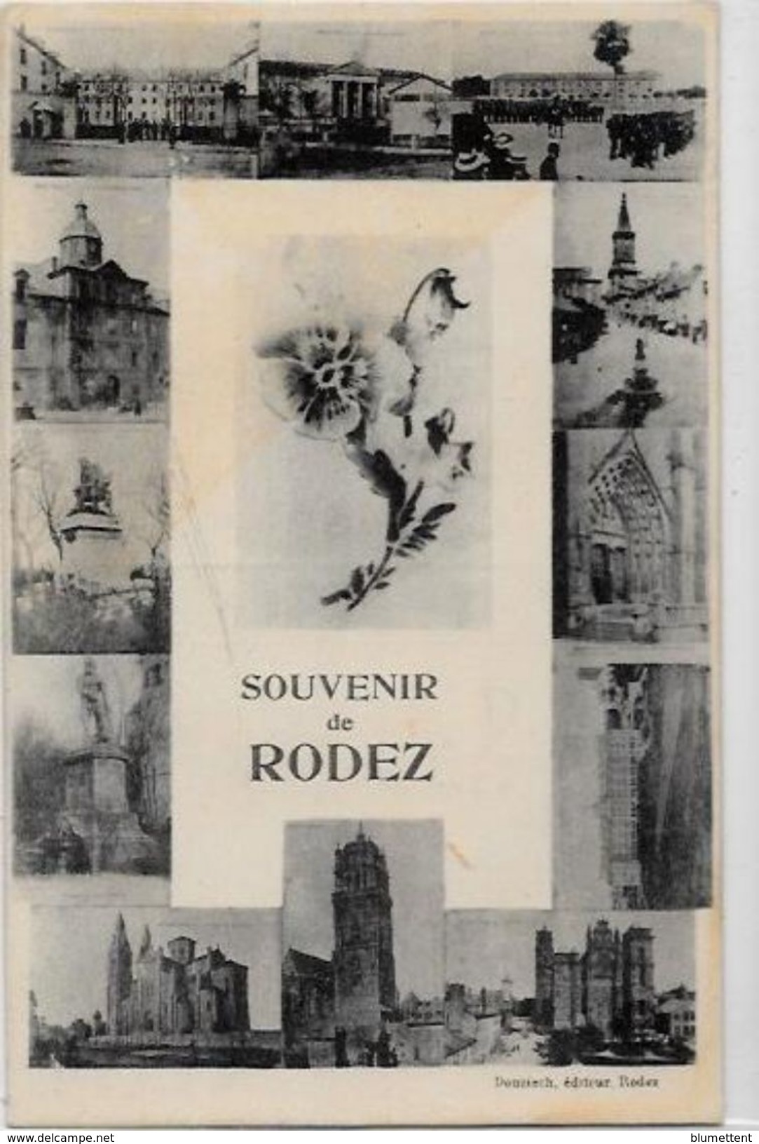 CPA  Rodez Aveyron écrite - Rodez