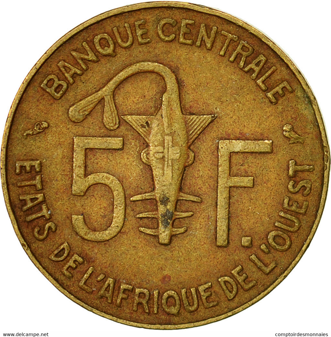 Monnaie, West African States, 5 Francs, 1974, Paris, TTB - Ivory Coast