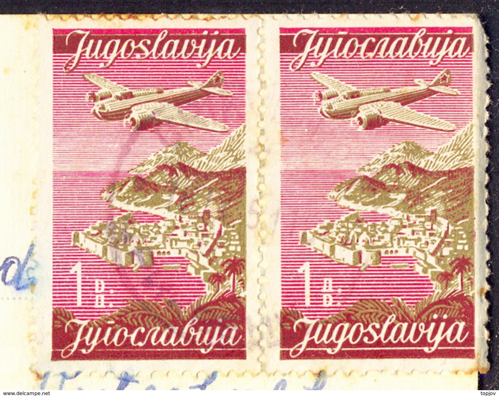 YUGOSLAVIA  - JUGOSLAVIA  -  AIRMAIL Stamps In PAIR - 1951 - Posta Aerea