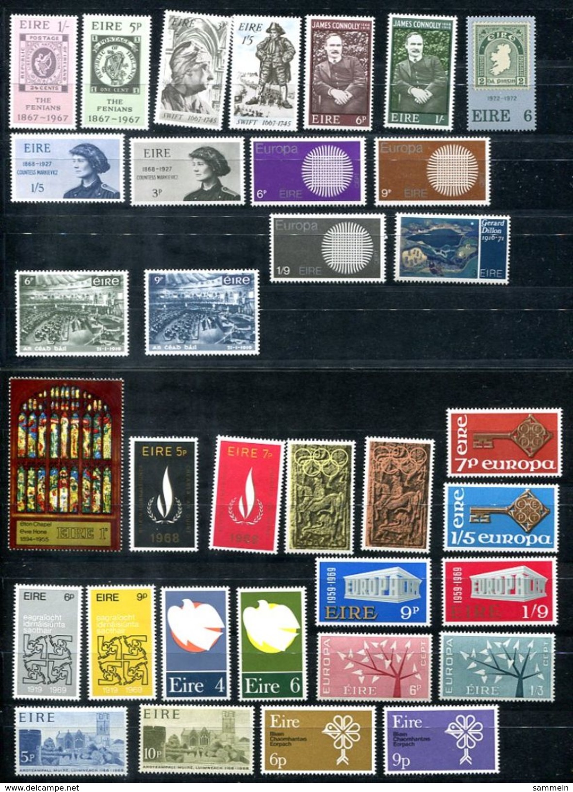 6478 - IRLAND - Lot Postfrische Marken - Nur Kompl. Sätze /  Lot Of Mnh Complete Sets - Verzamelingen & Reeksen