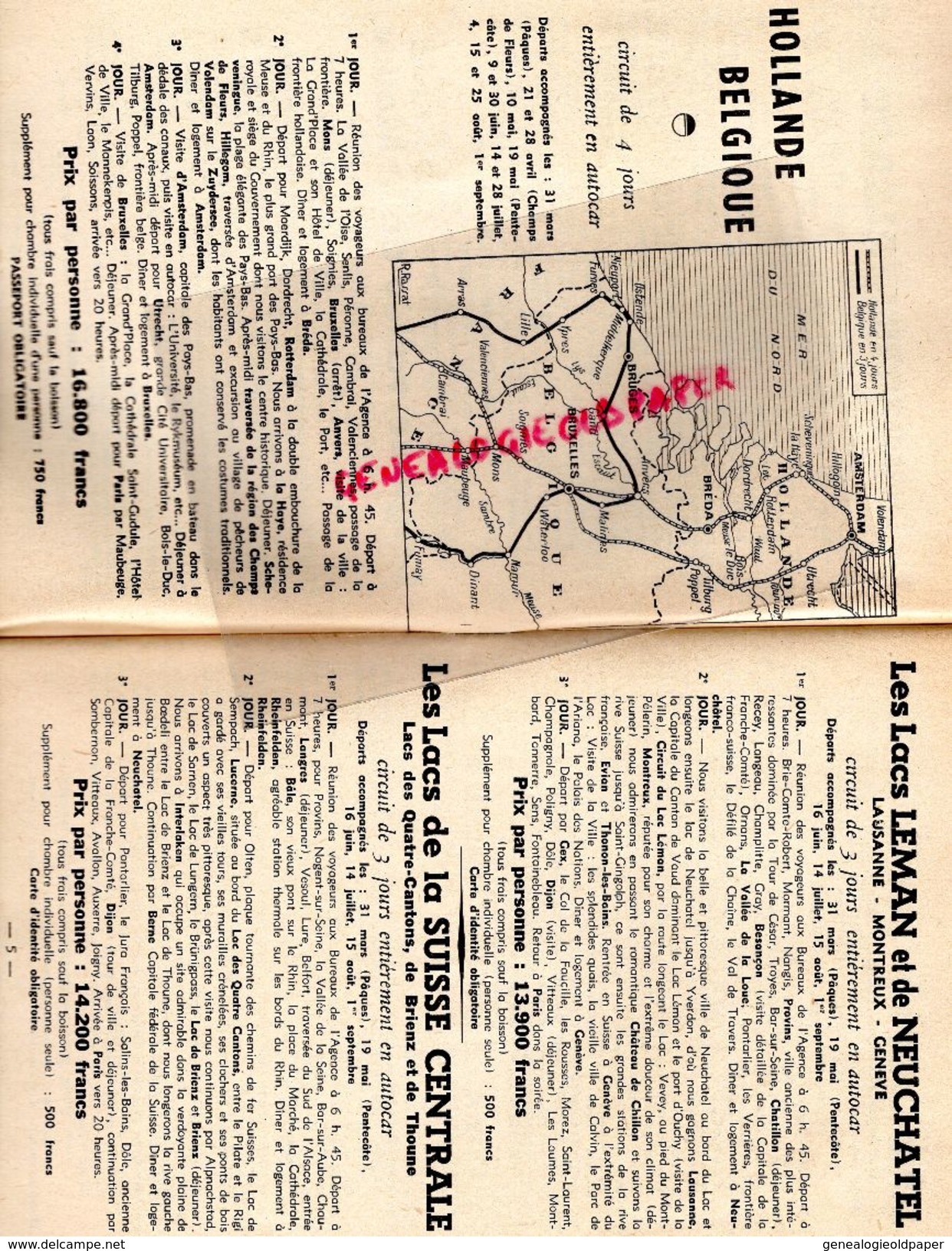 75- PARIS- RARE PROGRAMME AMIS RADIO LUXEMBOURG-22 RUE BAYARD-1956-VOYAGES CHATEAUX LOIRE-LISIEUX-BELGIQUE-ALSACE - 1950 - ...