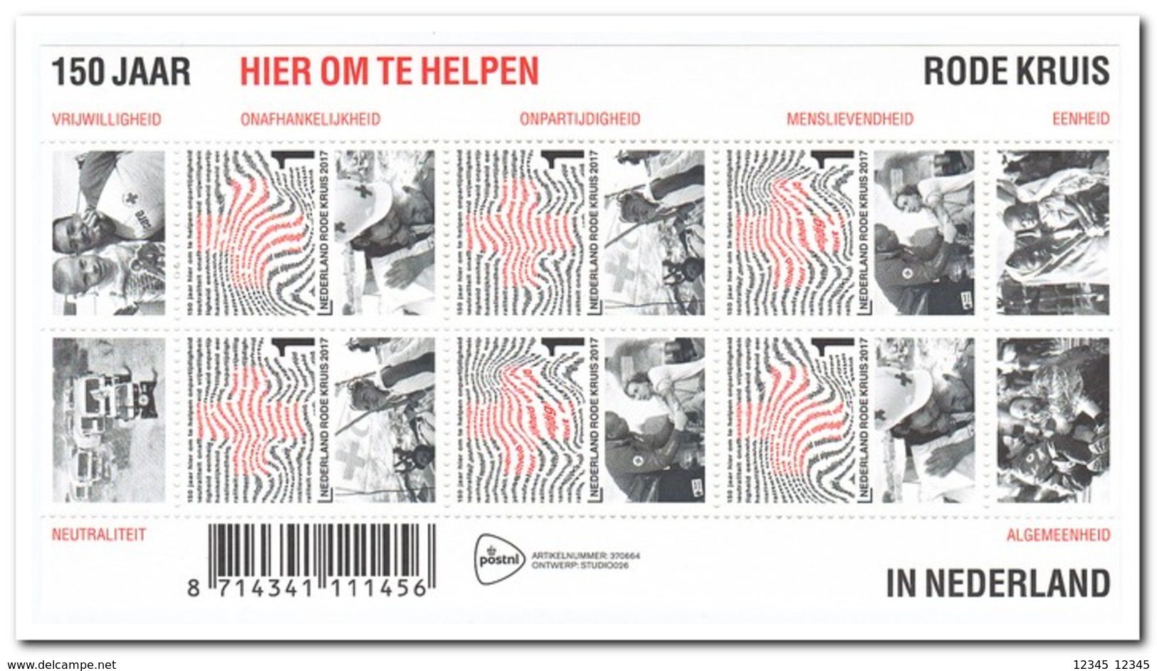 Nederland 2017, Postfris MNH, NVPH 3539, Red Cross - Nuevos