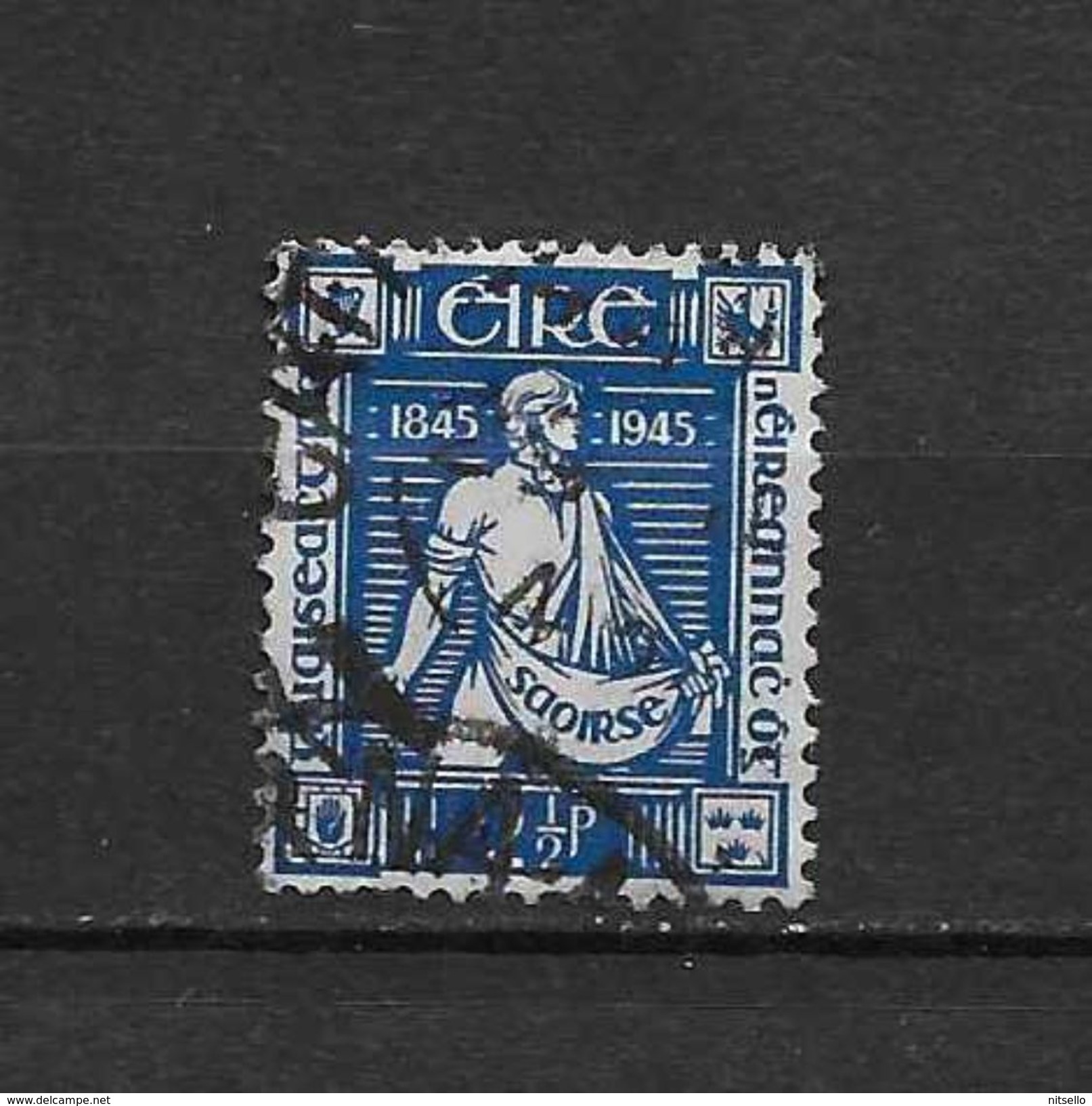 LOTE  1472   ////  (C005)  IRLANDA  EIRE 1945   YVERT Nº: 102 - Gebruikt