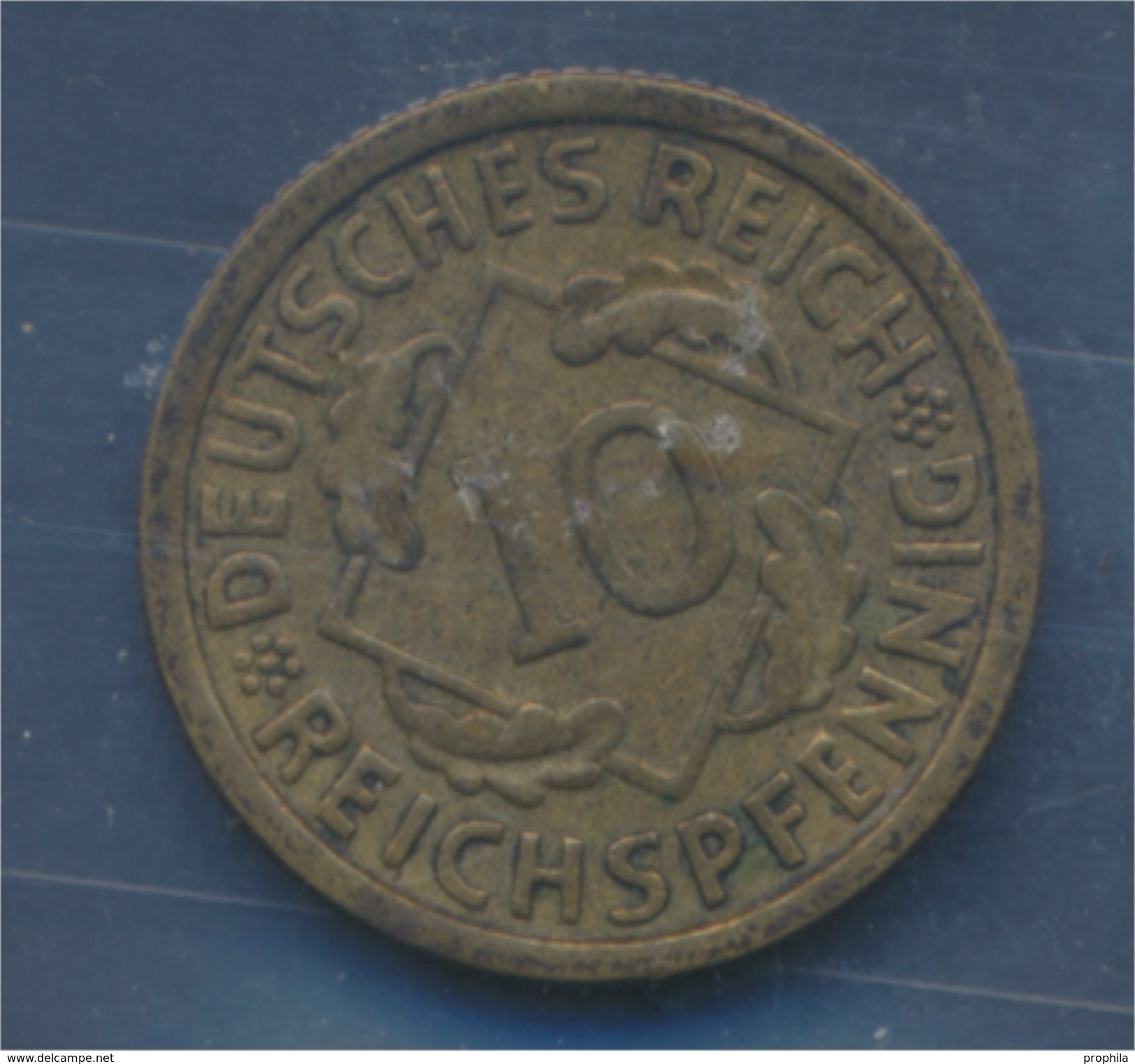 Deutsches Reich Jägernr: 317 1929 G Vorzüglich Aluminium-Bronze 1929 10 Reichspfennig Ähren (7879591 - 10 Rentenpfennig & 10 Reichspfennig