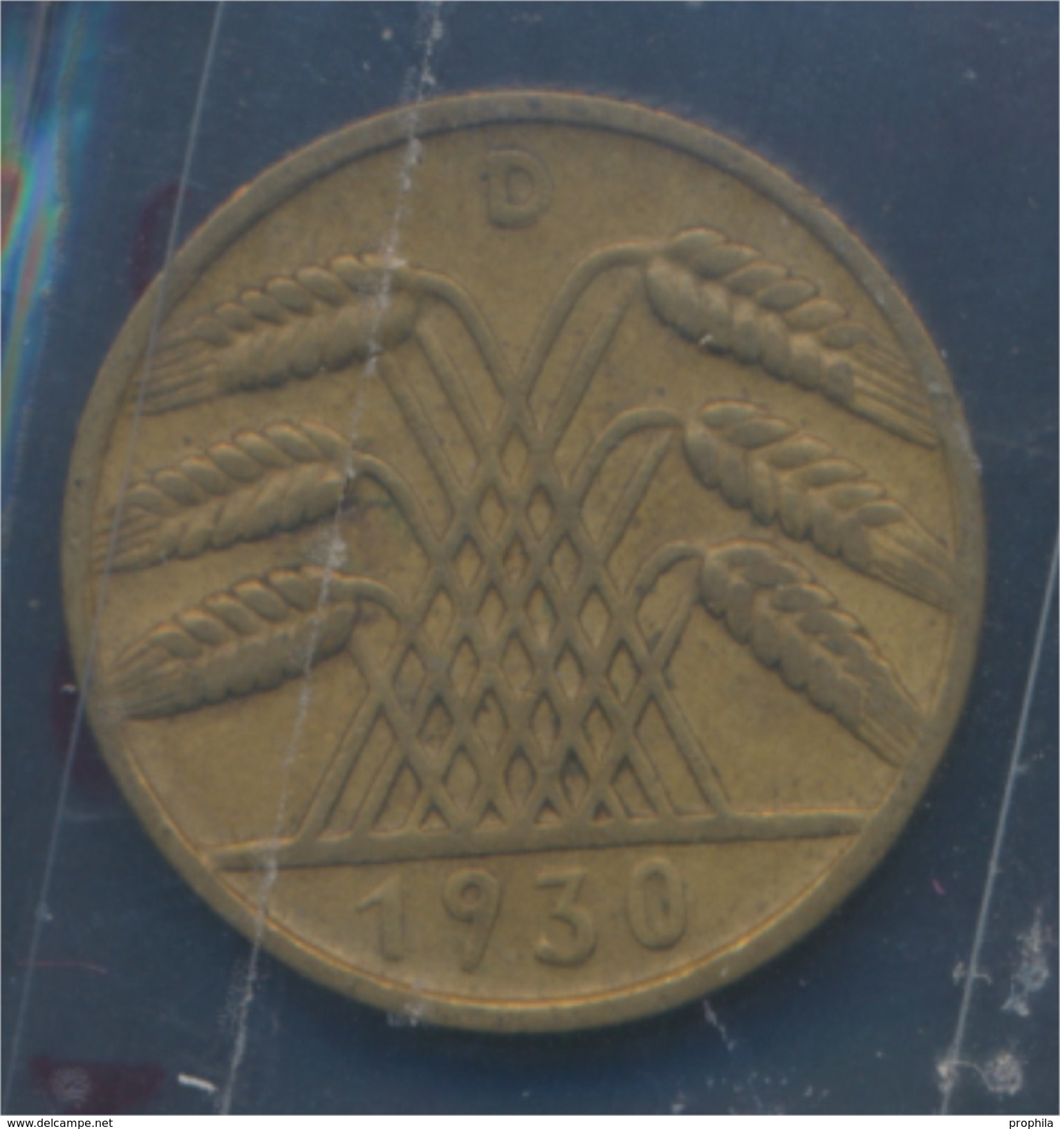 Deutsches Reich Jägernr: 317 1930 D Vorzüglich Aluminium-Bronze 1930 10 Reichspfennig Ähren (7879589 - 10 Rentenpfennig & 10 Reichspfennig