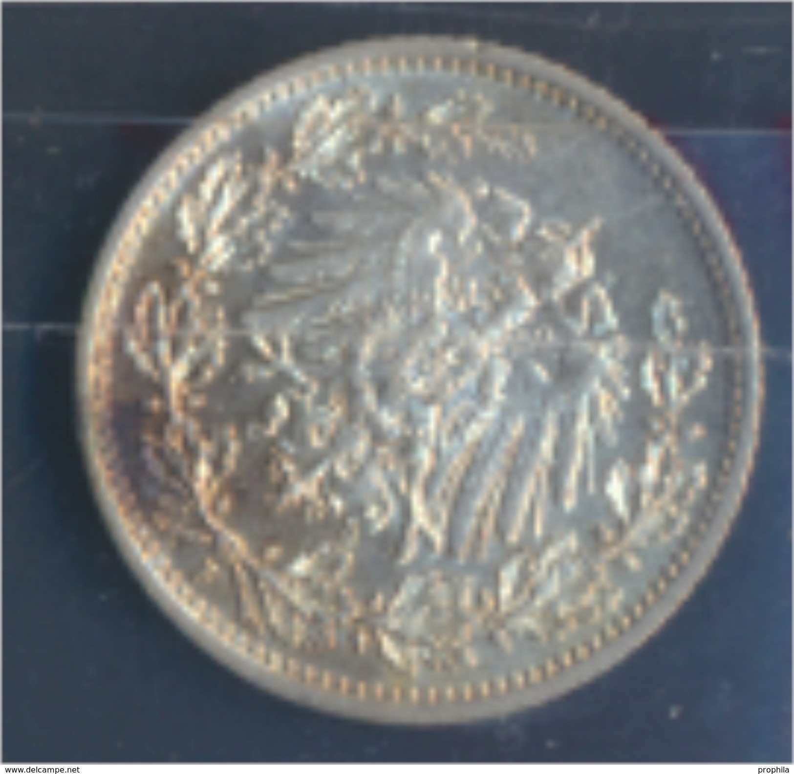 Deutsches Reich Jägernr: 16 1915 F Stgl./unzirkuliert Silber 1915 1/2 Mark Großer Reichsadler Im Eich (7859373 - 1/2 Mark