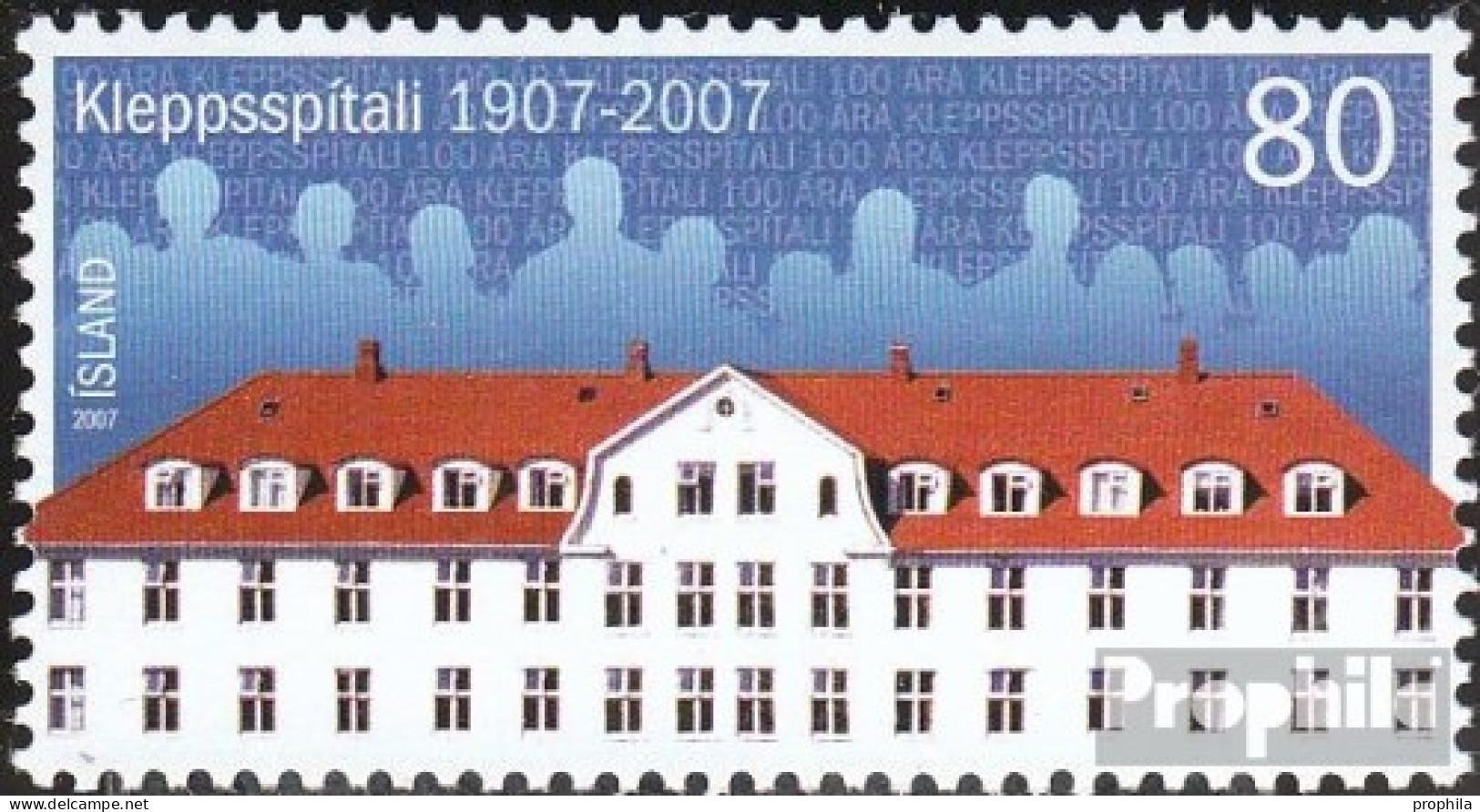 Island 1183 (kompl.Ausg.) Postfrisch 2007 Spital - Unused Stamps