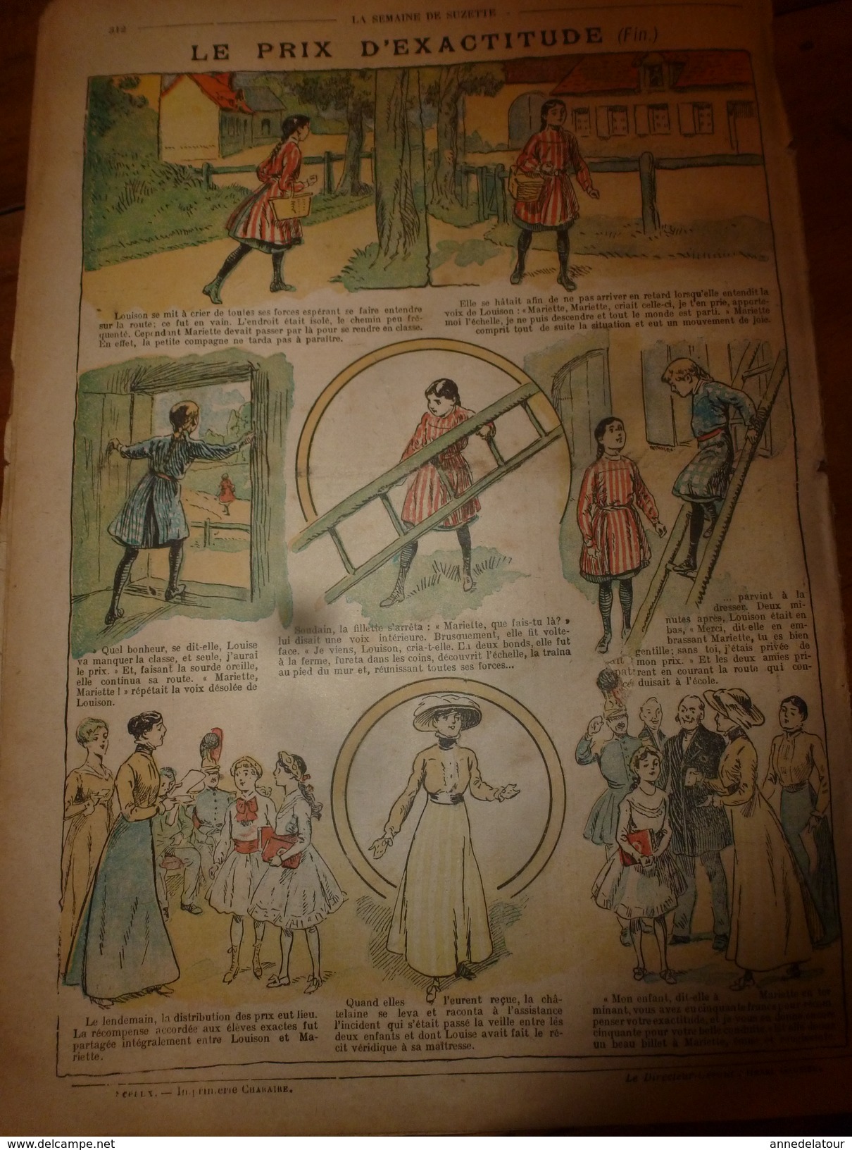 1917 Le prix d'exactitude; Bécassine dans la chambre mysterieuse;Les fleurs disent;Manuel des Petits français; etc  LSDS