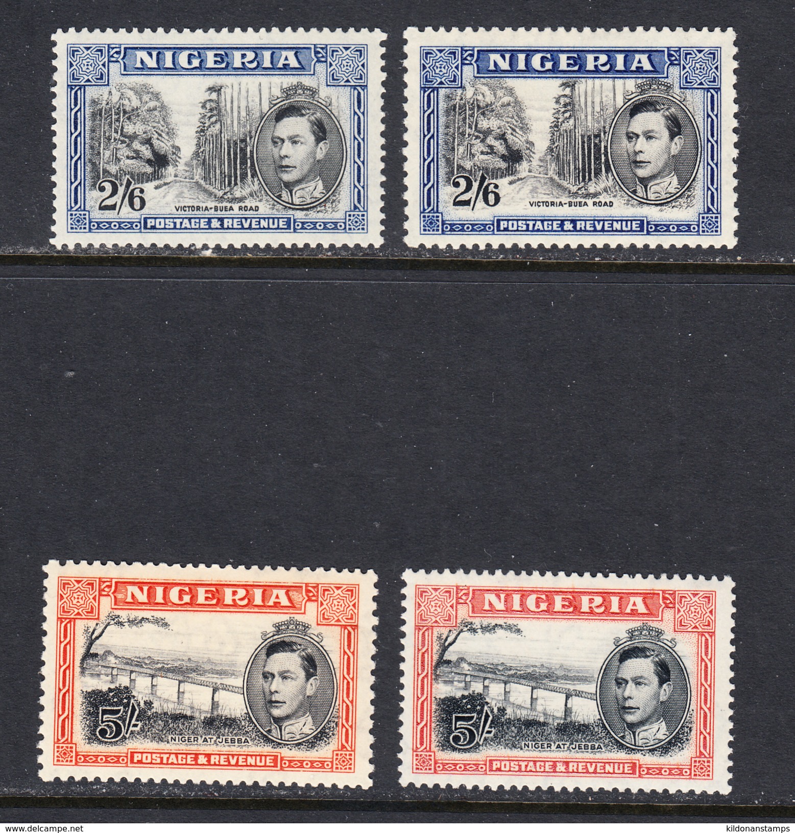 Nigeria 1938-51 Mint No Hinge/mounted, See Notes, Sc# , SG 49-57,50b,52a,52b,53b,54a,55a,56a,57a,58a,58ab,59,59a - Nigeria (...-1960)