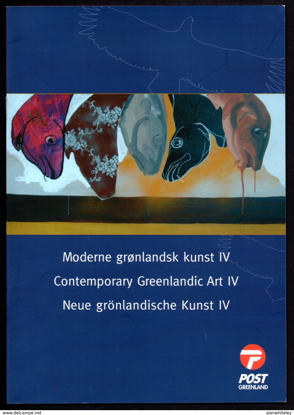 GREENLAND 2010 Contemporary Art (4th Issue): Folder With Set Of Stamps CANCELLED - Brieven En Documenten