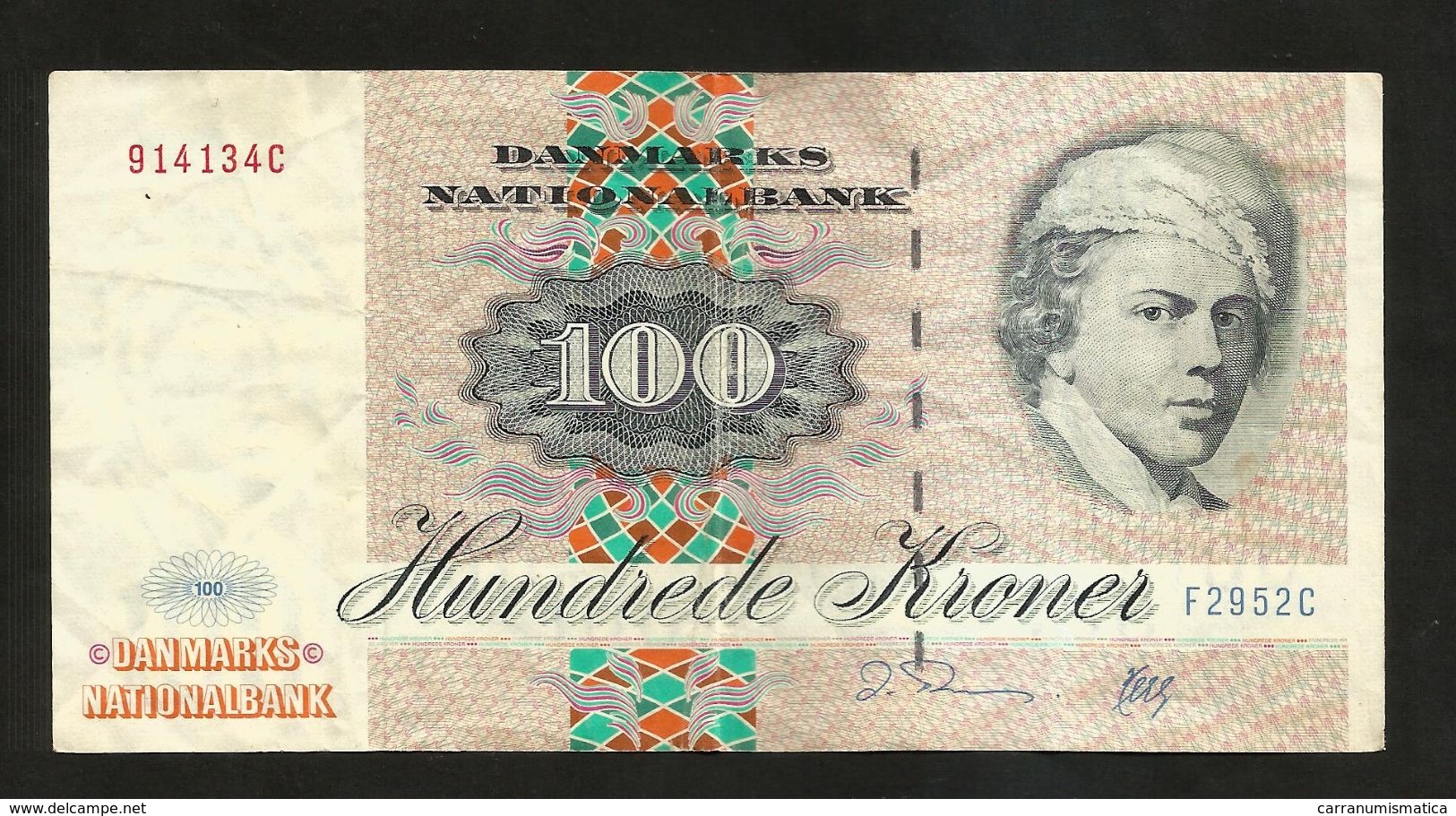 DENMARK / DANIMARCA - DANMARKS NATIONALBANK - 100 KRONER (1972) - Danemark