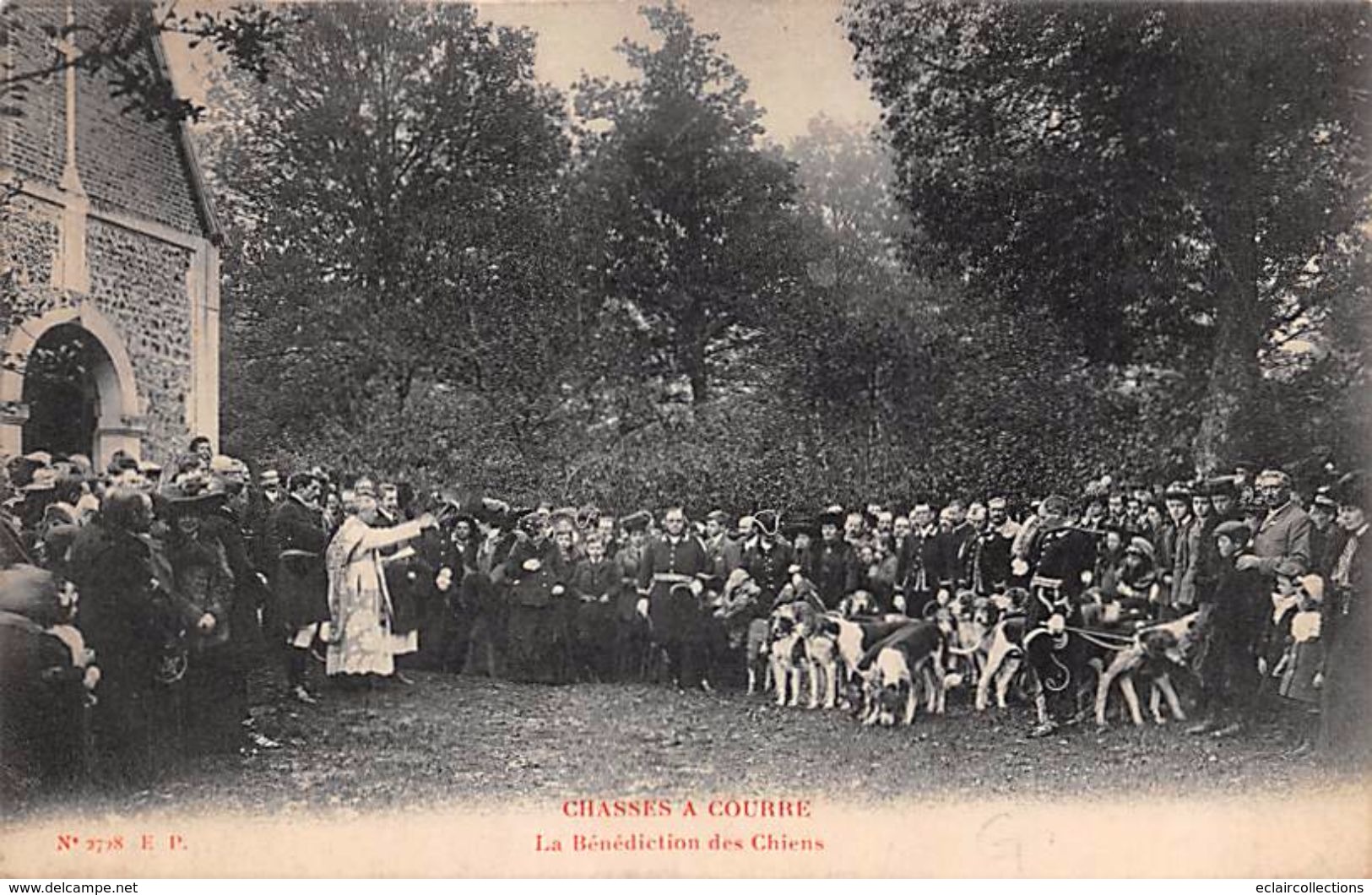 Beaumont Le Roger     27           Thème Chasse A Courre  Bénédiction Des Chiens .Chapelle St Marc   ( Voir Scan) - Beaumont-le-Roger