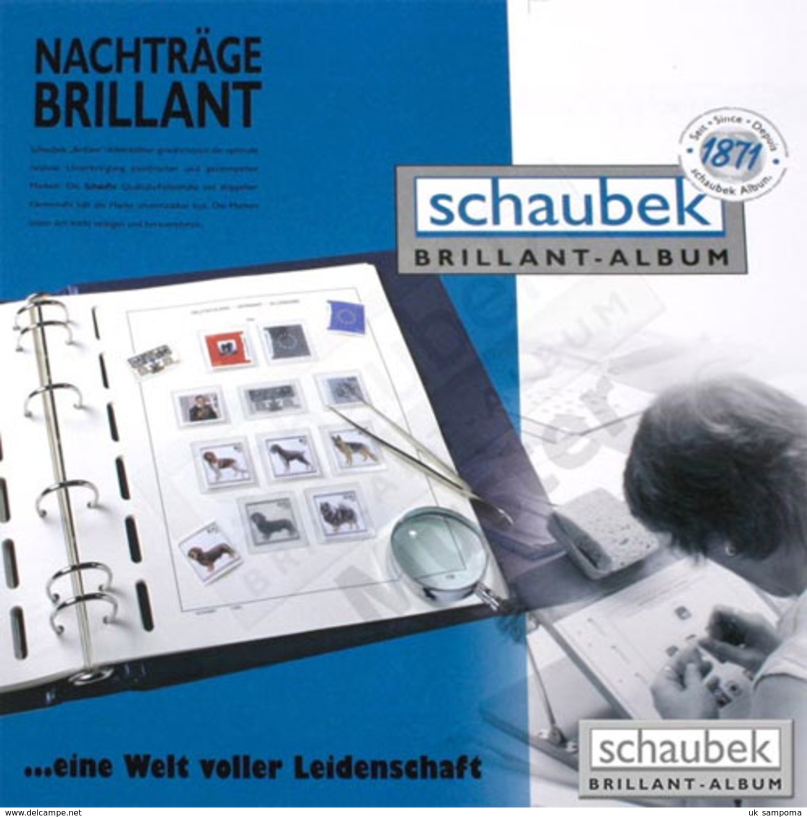 Schaubek A-822/09B Album Hungary 2010-2014 Brillant, In A Blue Screw Post Binder, Vol. IX, Without Slipcase - Binders With Pages