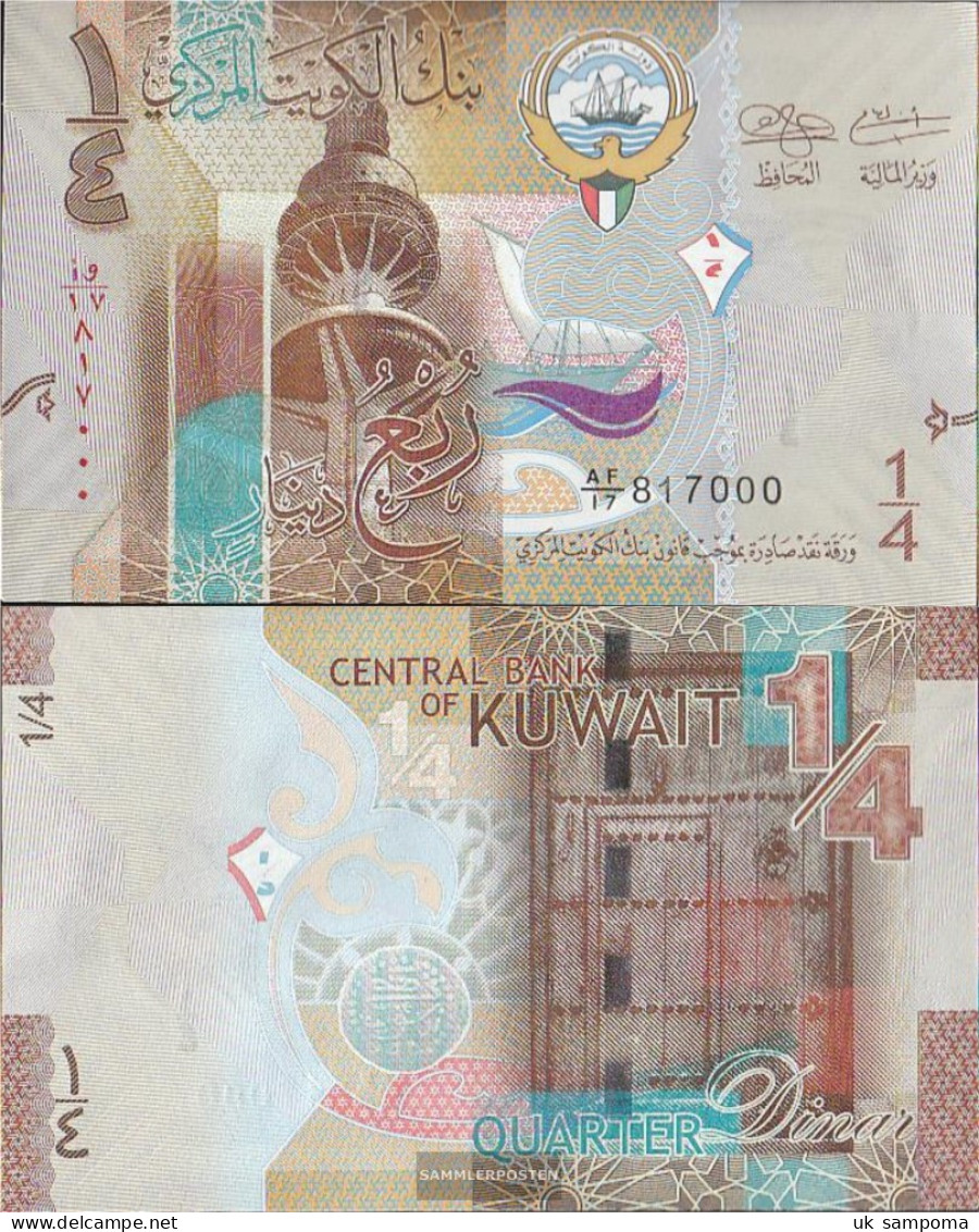Kuwait Pick-number: 29a Uncirculated 2014 1/4 Dinar - Kuwait