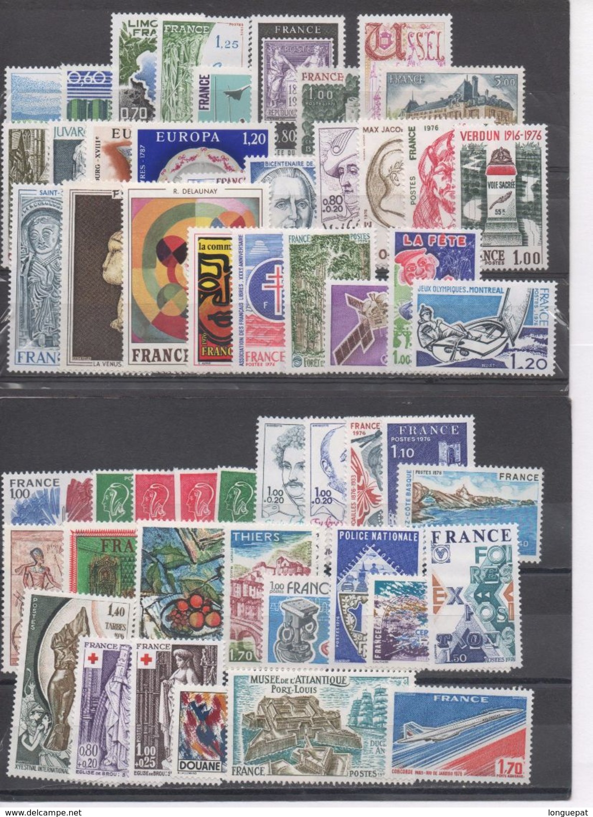 FRANCE - Timbres-Poste + Poste Aérienne + Préoblitérés + Timbres De Service   De 1976 - 1970-1979