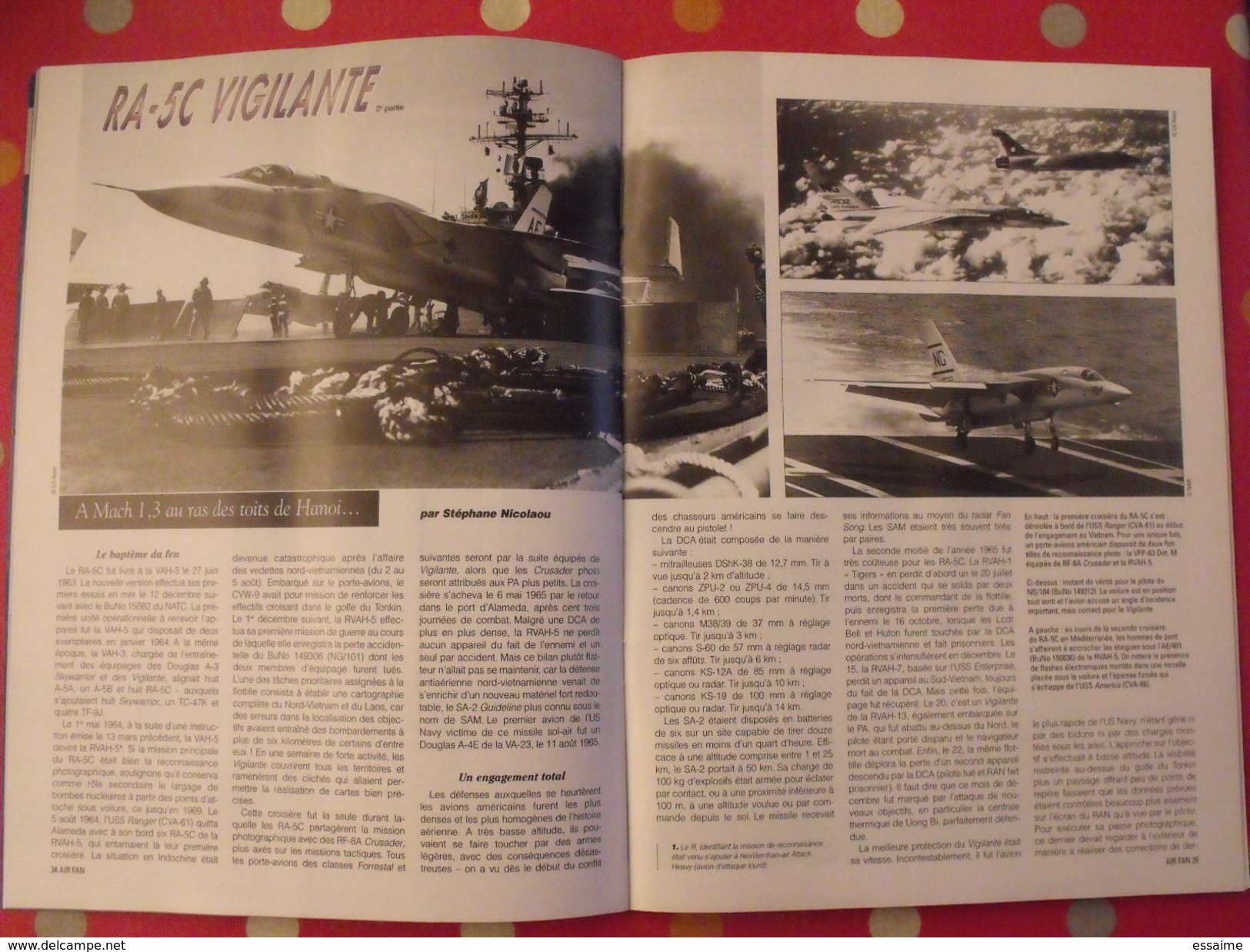 4 revues Air Fan. aéronautique militaire international. 1999, 2001.posters avions de combat  mig mirage rafale F15 Su-27
