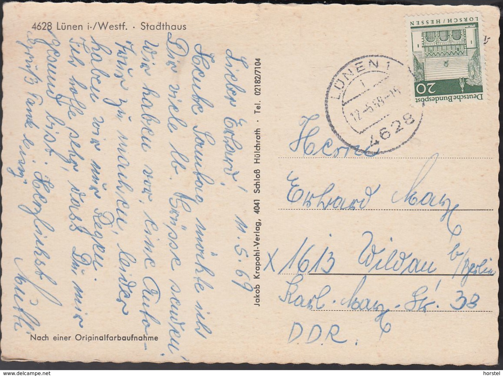 D-44532 Lünen - Westfalen - Stadthaus (60er Jahre) - Nice Stamp - Castrop-Rauxel