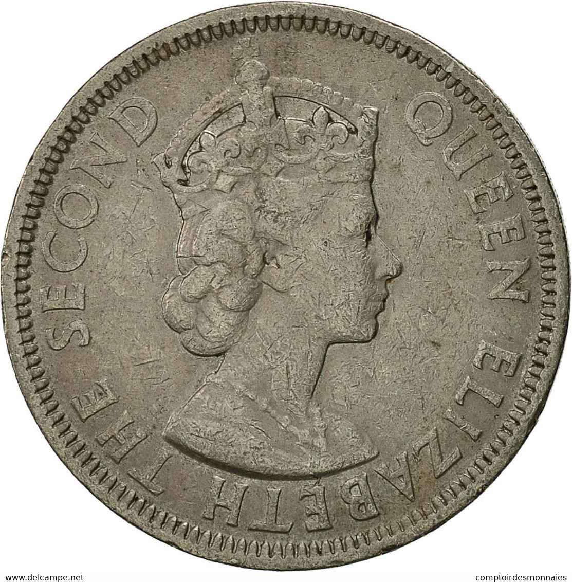 Monnaie, Mauritius, Elizabeth II, Rupee, 1975, TTB, Copper-nickel, KM:35.1 - Mauritius