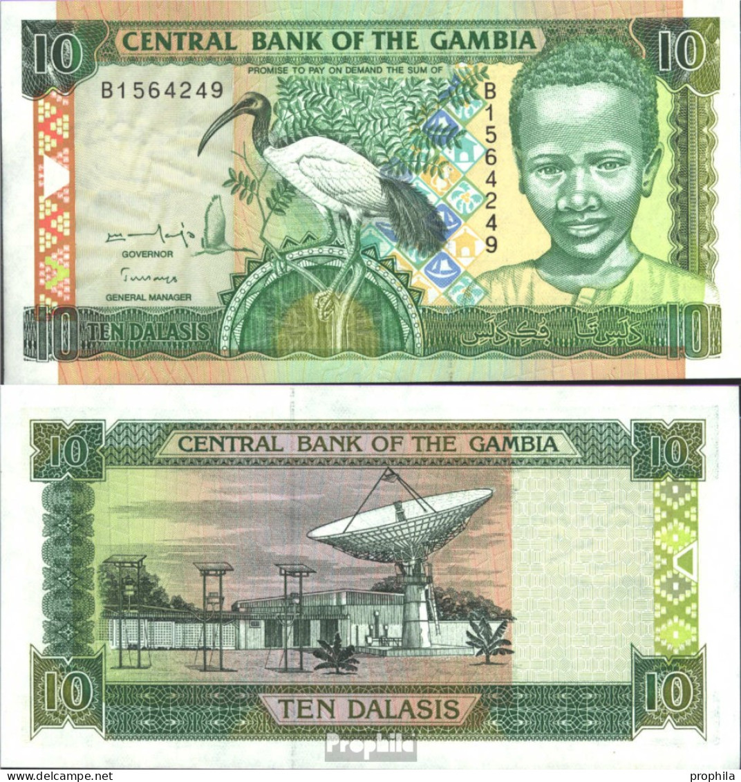 Gambia Pick-Nr: 17a Bankfrisch 1996 10 Dalasis - Gambia