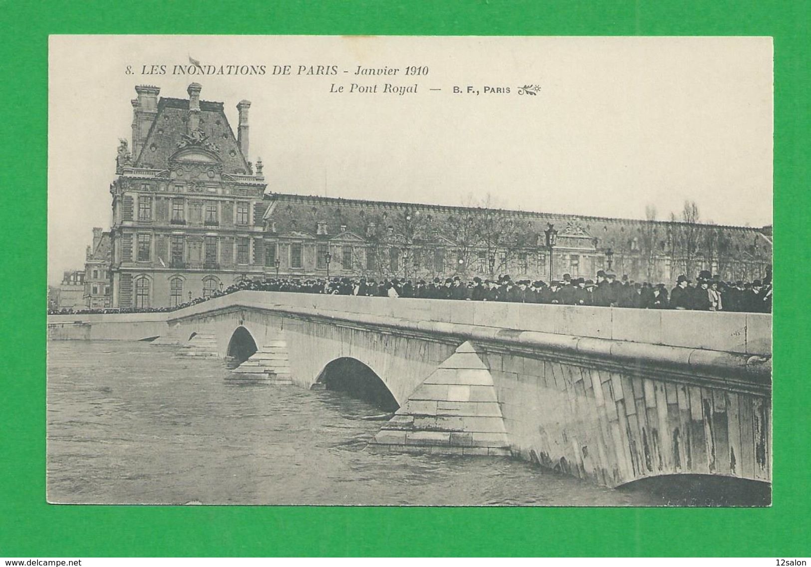 Cartes Postales 75 PARIS INONDATIONS DE 1910 Pont Royal - Überschwemmung 1910