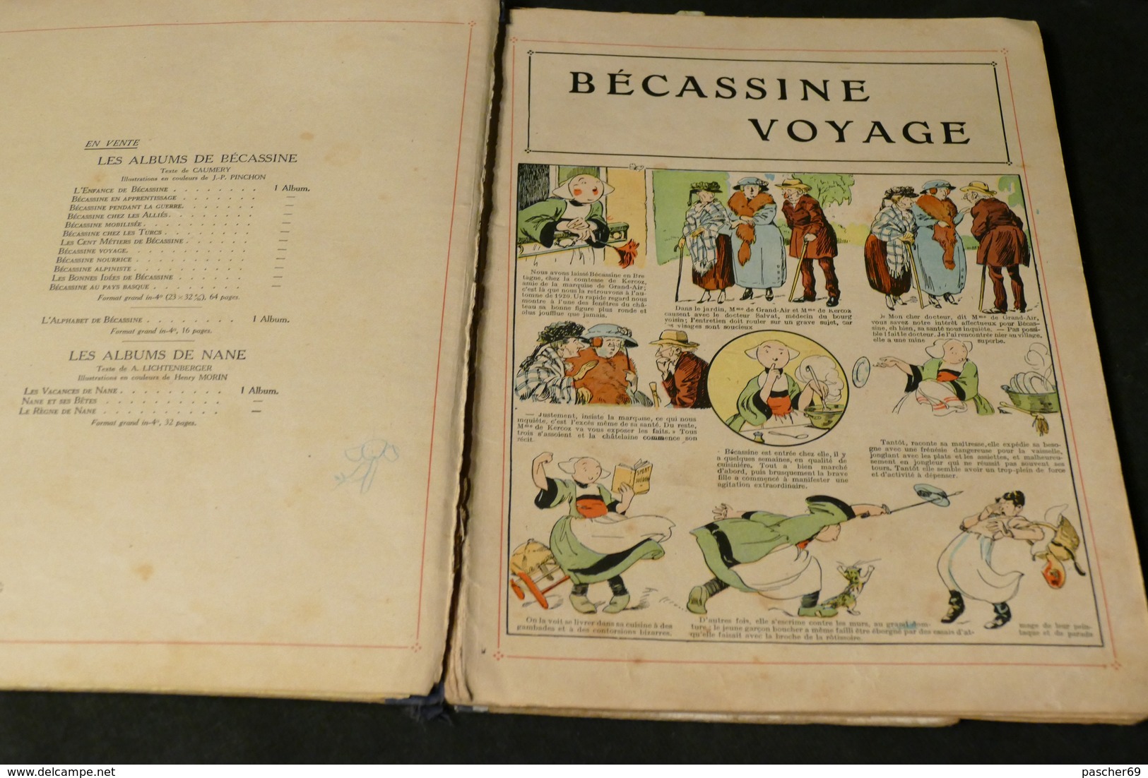 BECASSINE VOYAGE **** LIVRE DE L'ANNEE 1926 ****  / MKV 9 - Bécassine