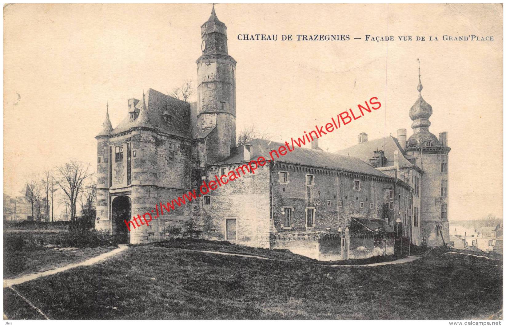 Château De Trazegnies - Façade Vue De La Grand'Place - 1919 - Trazegnies - Courcelles