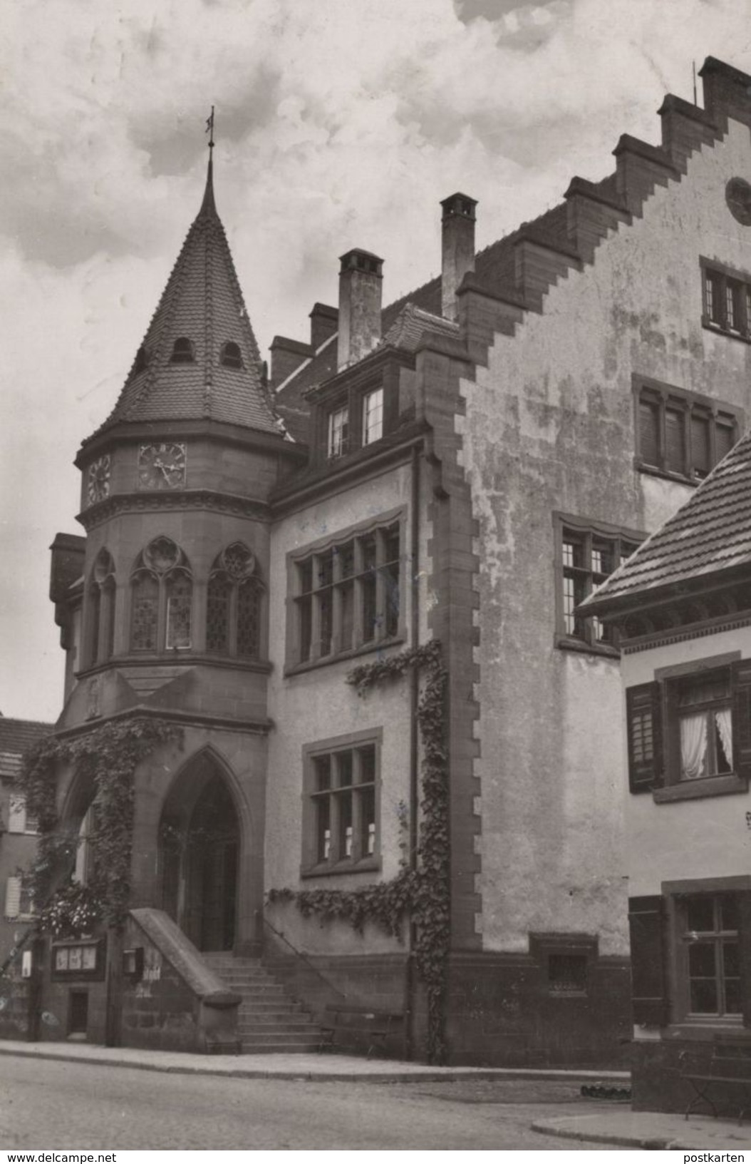 ALTE POSTKARTE ELZACH RATHAUS 1943 STEMPEL ZURÜCK Ansichtskarte AK Postcard Cpa - Elzach