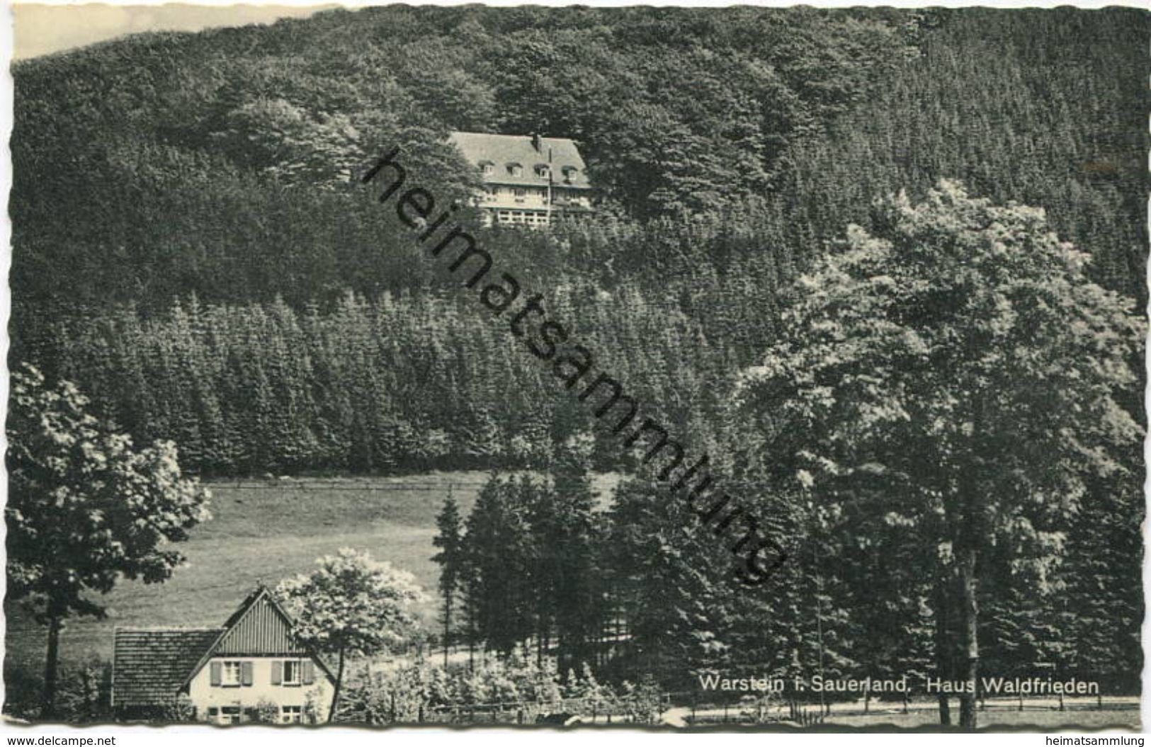 Warstein - Haus Waldfrieden - Verlag Cramers Dortmund - Warstein