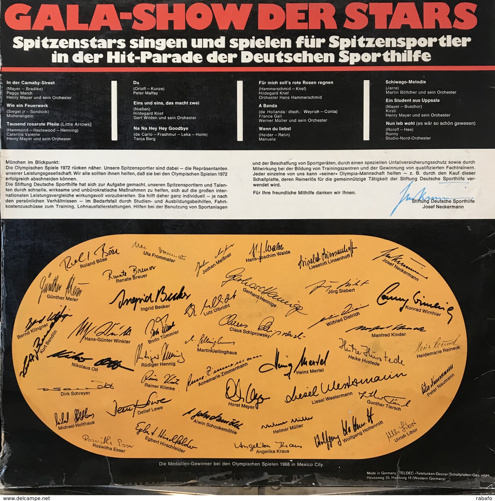 LP Alemán De Artistas Varios Gala Show Der Stars Año 1968 - Other - German Music