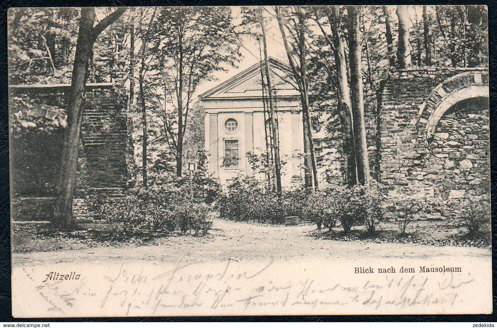 A9659 - Altzella - Mausoleum - Gel 1906 - Hermann Seibt - Nossen