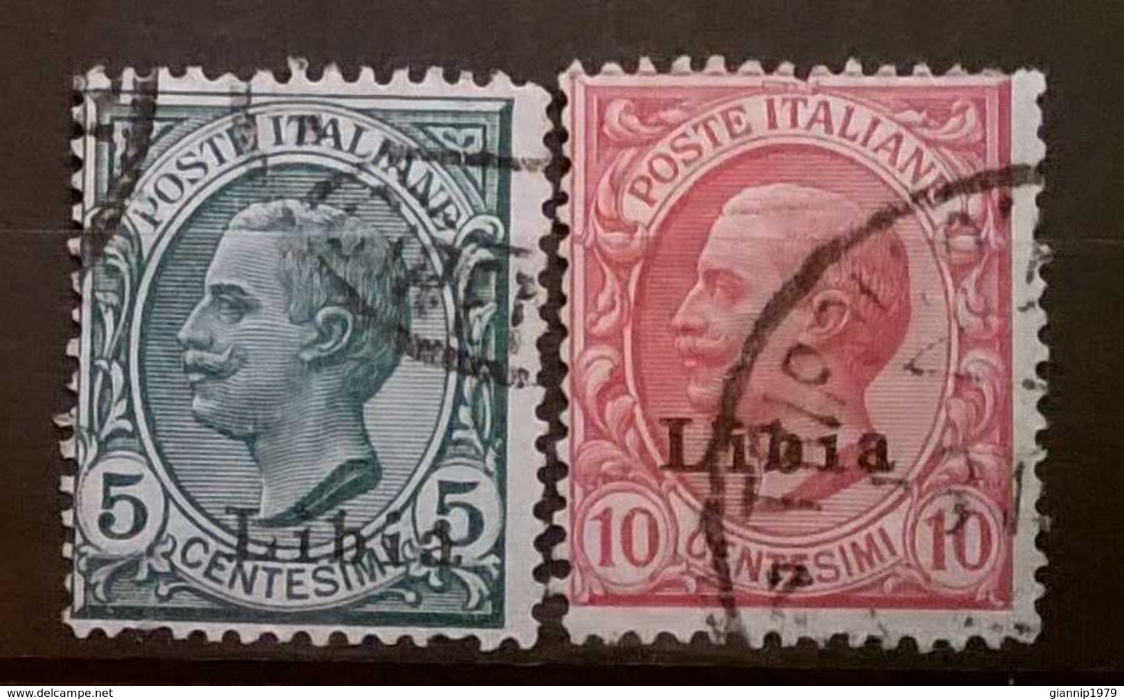 FRANCOBOLLI STAMPS ITALIA ITALY 1912 COLONIA LIBIA SERIE ANTICHE - Libyen