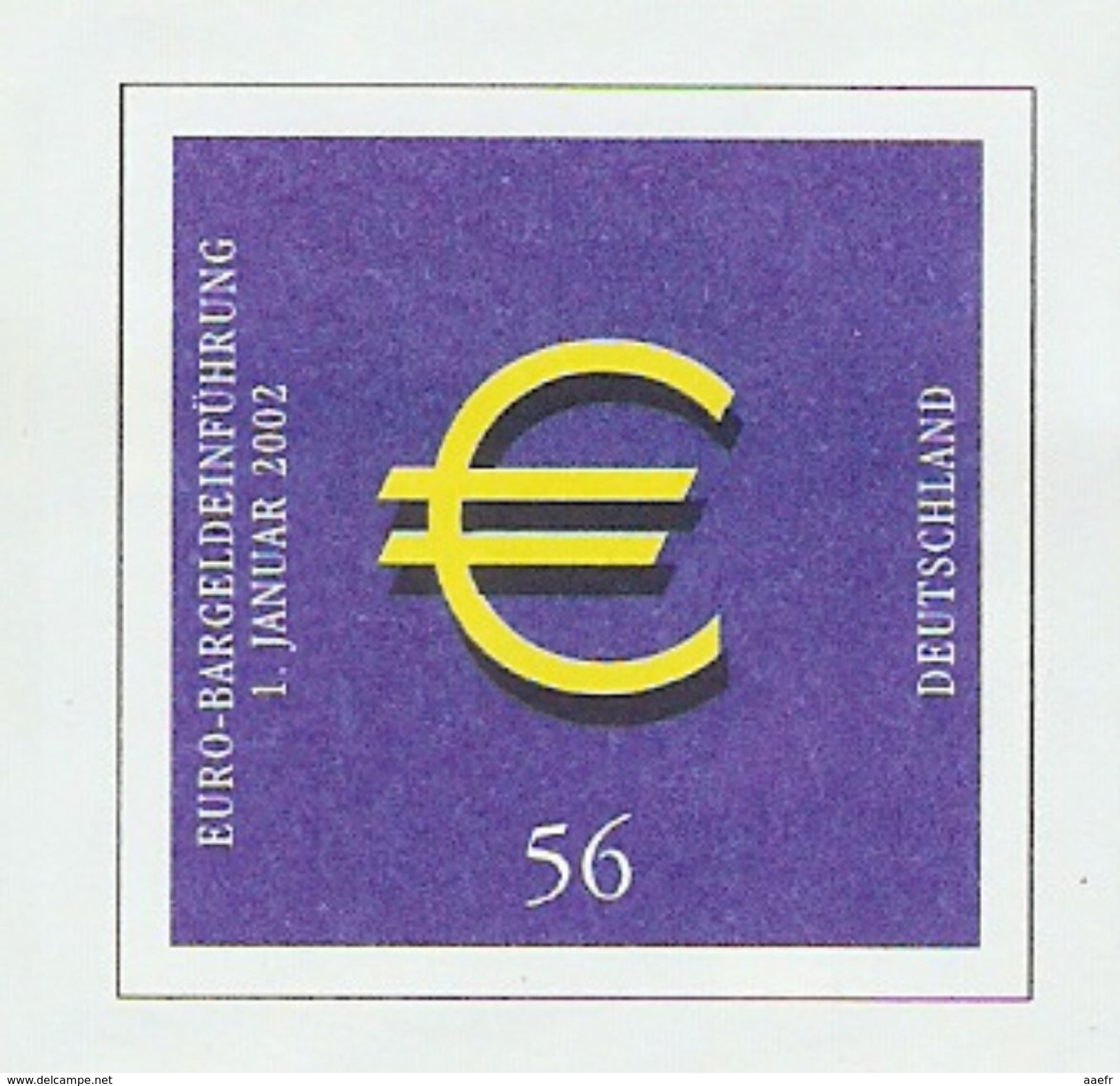 Allemagne Fédérale - 2002 - Mise En Circulation De L'Euro -  2 Entiers Postaux Neufs  - Yt 2062 - 56 C - Enveloppes - Neuves