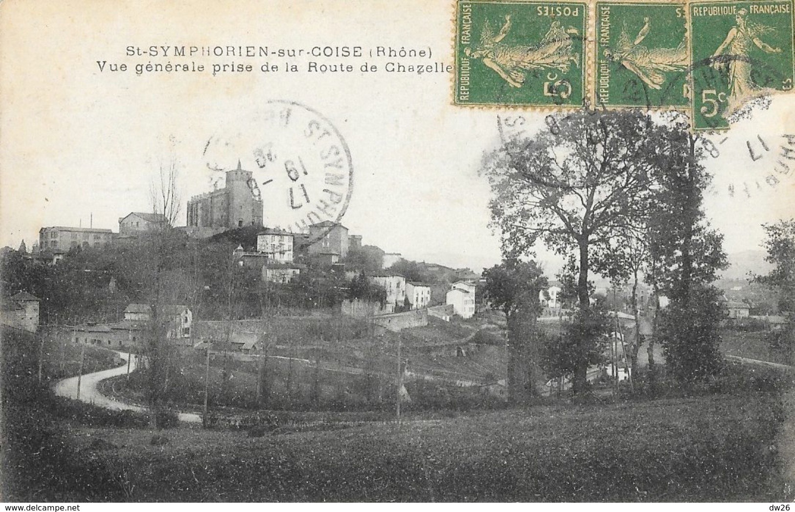 St Saint-Symphorien-sur-Coise - Vue Générale Prise De La Route De Chazelles-sur-Lyon - Saint-Symphorien-sur-Coise