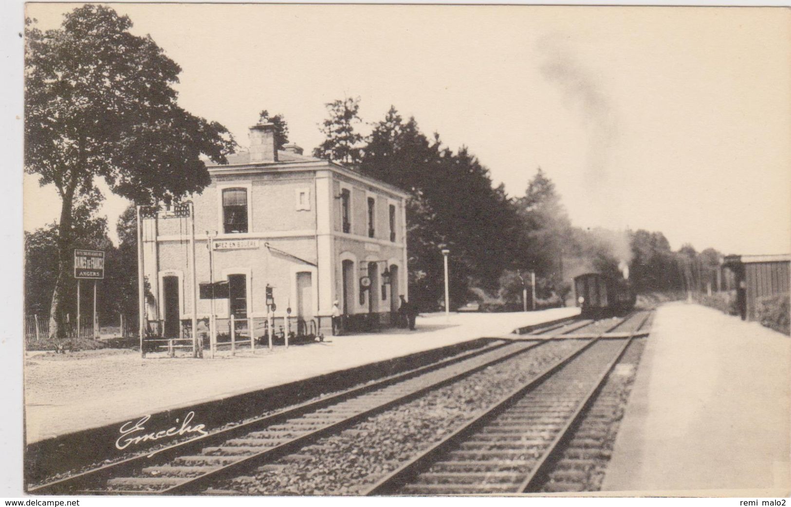 CARTE POSTALE   CREZ En BOUERE 53  La Gare - Crez En Bouere