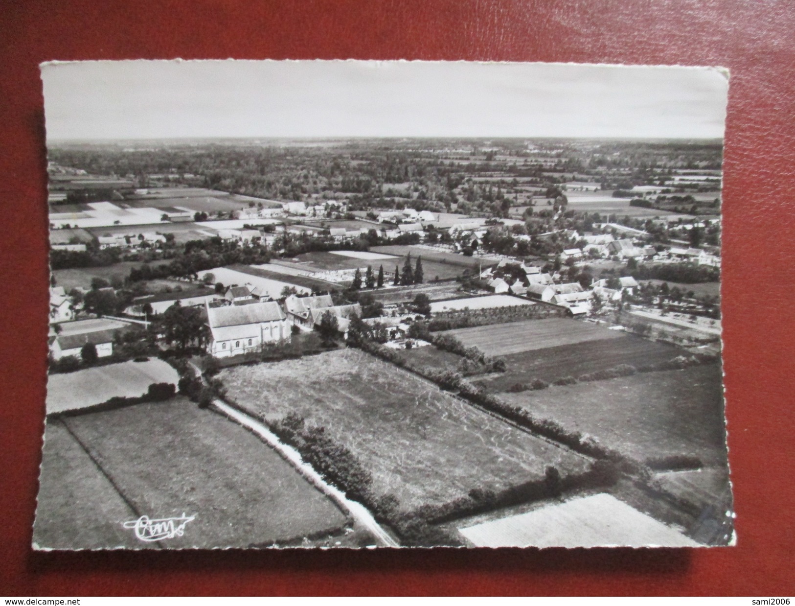 CPA PHOTO 18 SURY PRES LERE VUE GENERALE AERIENNE - Sury-près-Léré