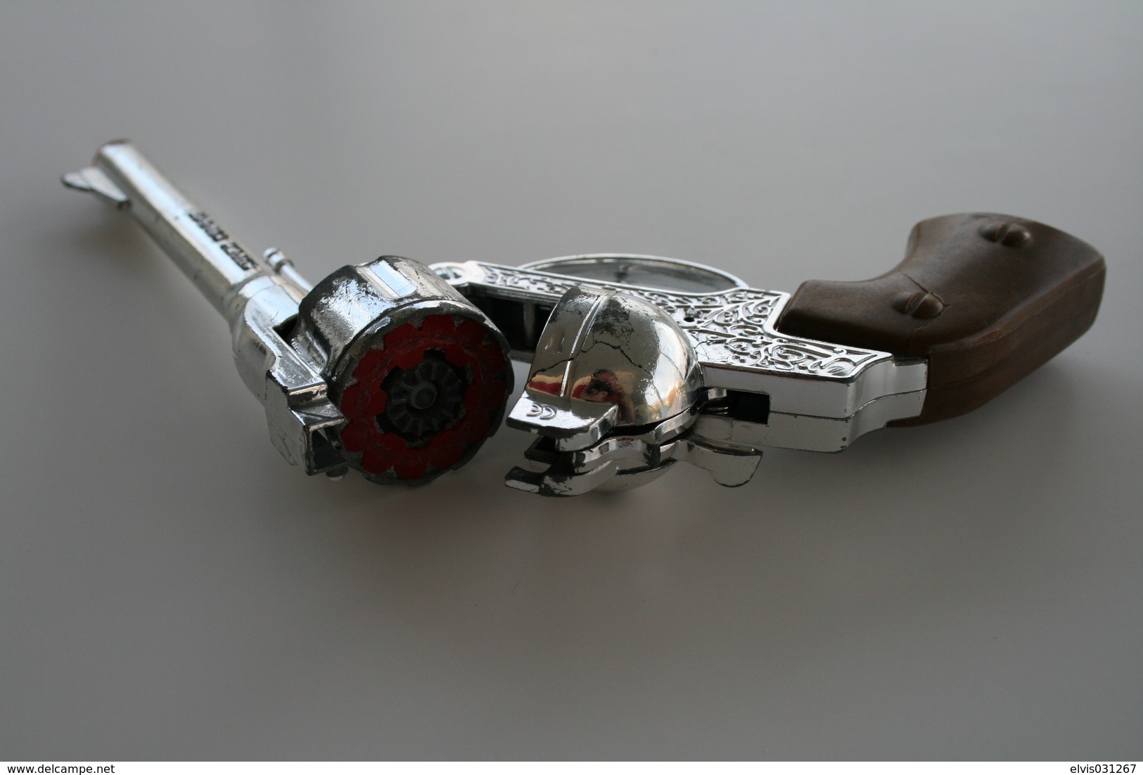 Vintage TOY GUN : LONE STAR SUPER COWBOY - L=16cm - 19??s - keywords : Cap Gun - Cork gun - Rifle - Revolver - Pistol