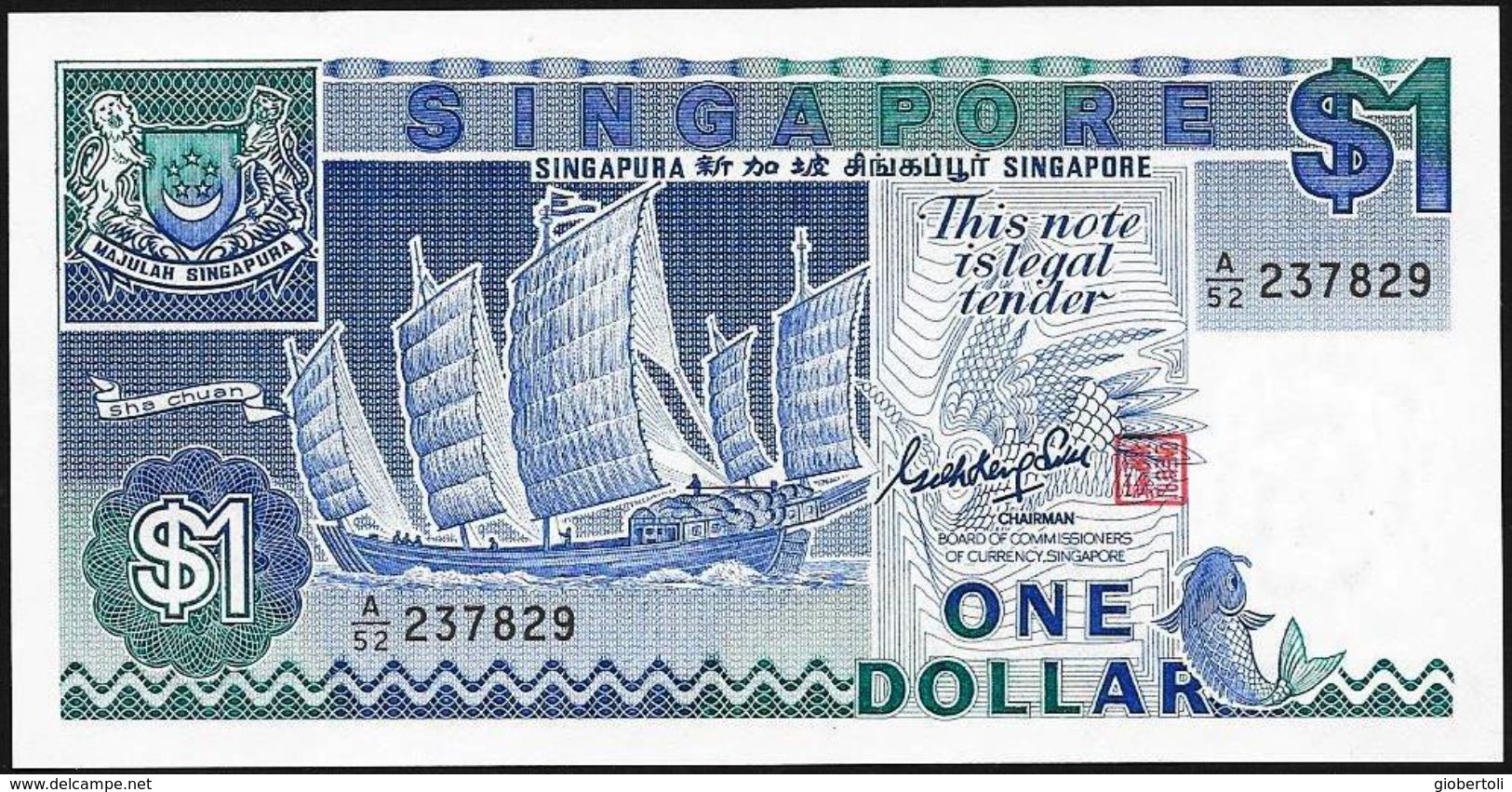 Singapore/Singapour: 1 $ - Singapour