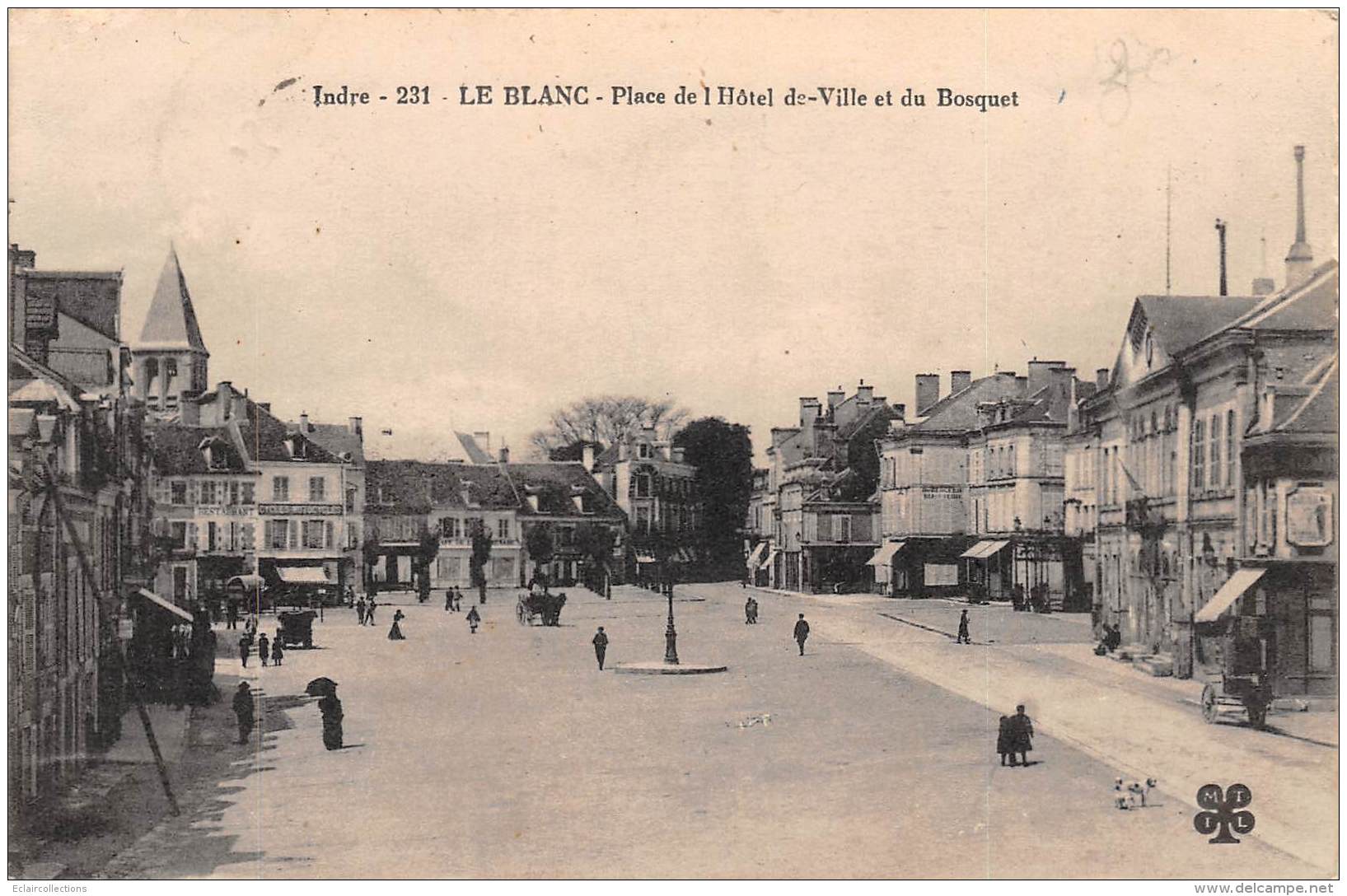 Le Blanc   36      Place De L'Hôtel De Ville                      (voir Scan) - Le Blanc