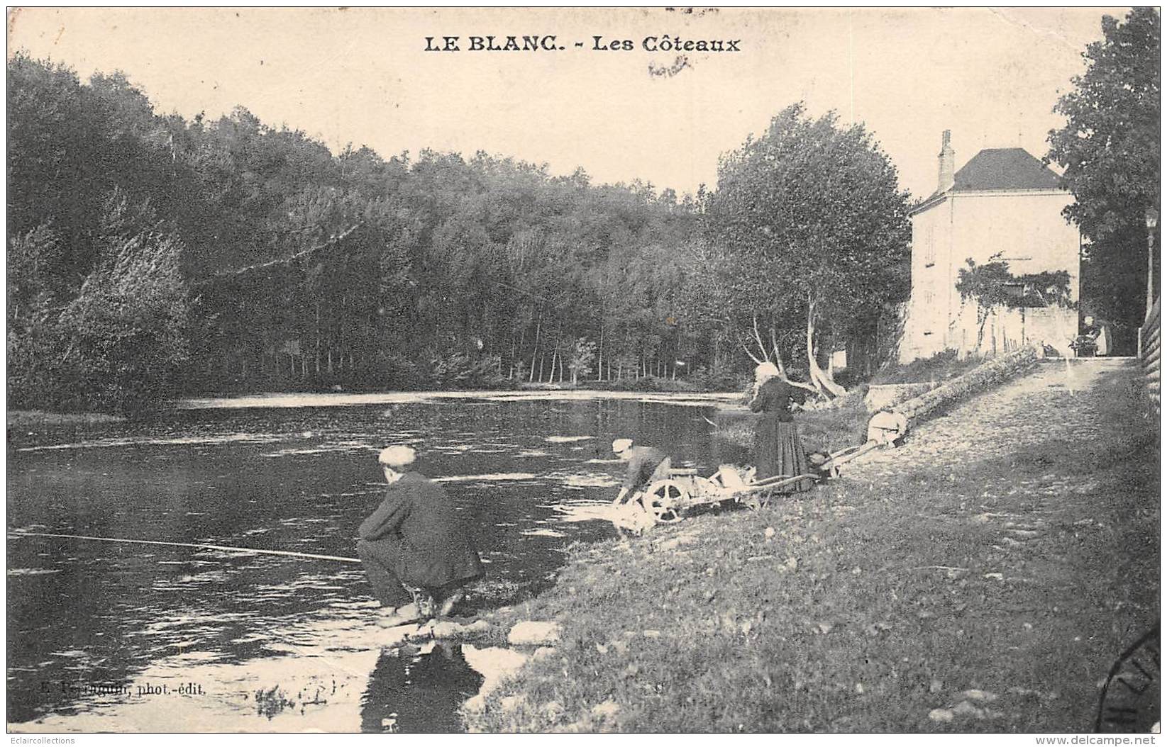 Le Blanc    36   Les Côteaux. Lavandières           (voir Scan) - Le Blanc