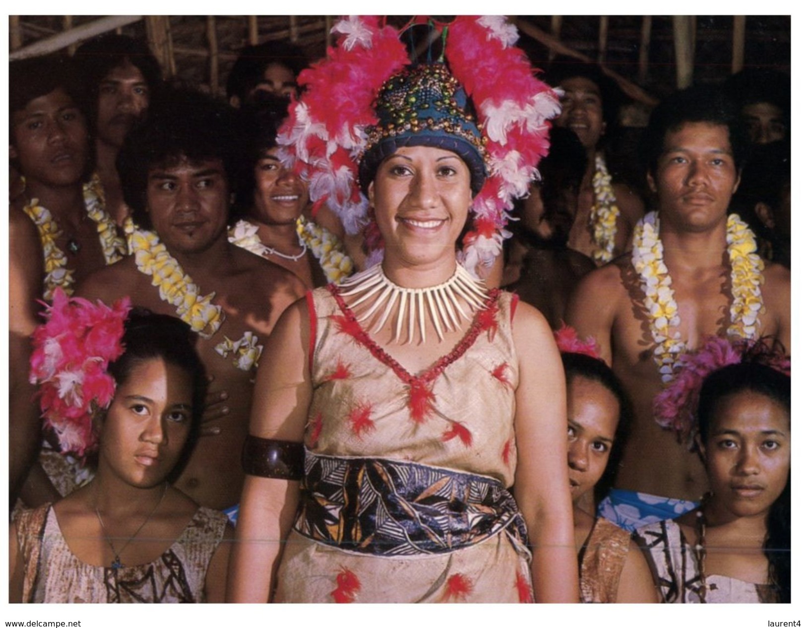 (PF 805) American Samoa - Polynesian Welcoming Party At The Airport - Amerikaans-Samoa