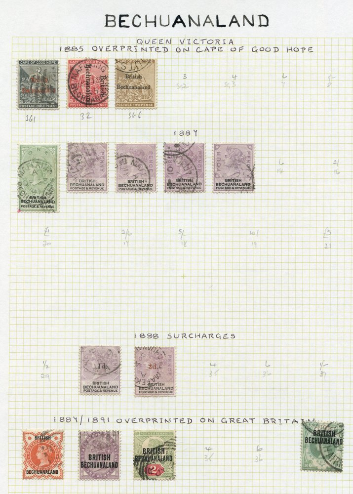 1885-1981 VFU Collection On Leaves Incl. 1885-87 ½d, 2d, 1888 1d, 2d, 3d, 4d & 1s, 1888 1d On 1d, 2d On 2d, 1891 1d, 189 - Sonstige & Ohne Zuordnung