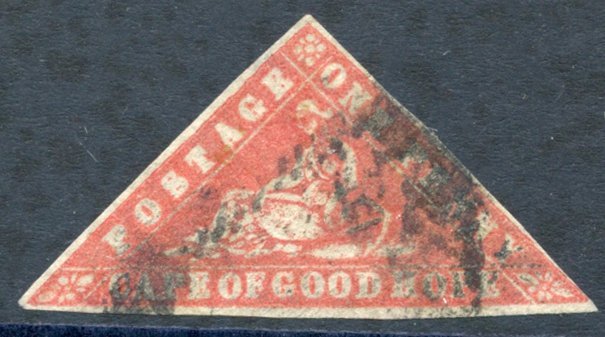 1861 Wood-block 1d Vermilion, Margins All Round, Close But Just Clear At The Lower Right, Used With A Smudgy Cancel, SG. - Sonstige & Ohne Zuordnung