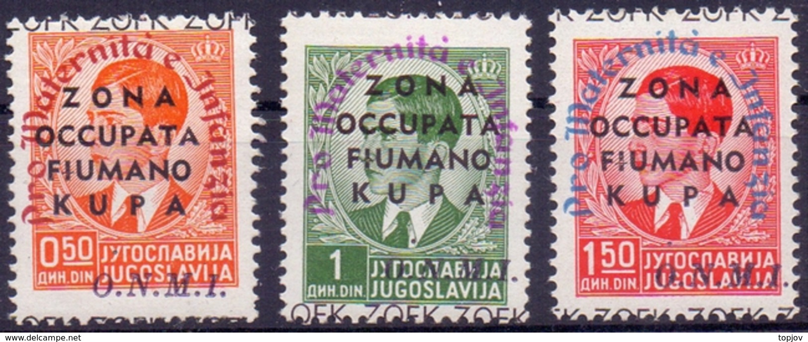 ITALY - ITALIEN - YUGOSLAVIA - CROATIA - FIUME - KUPA - " MATEMITA INFANZIA " SOPRAST.  - **MNH - 1941 - Fiume & Kupa