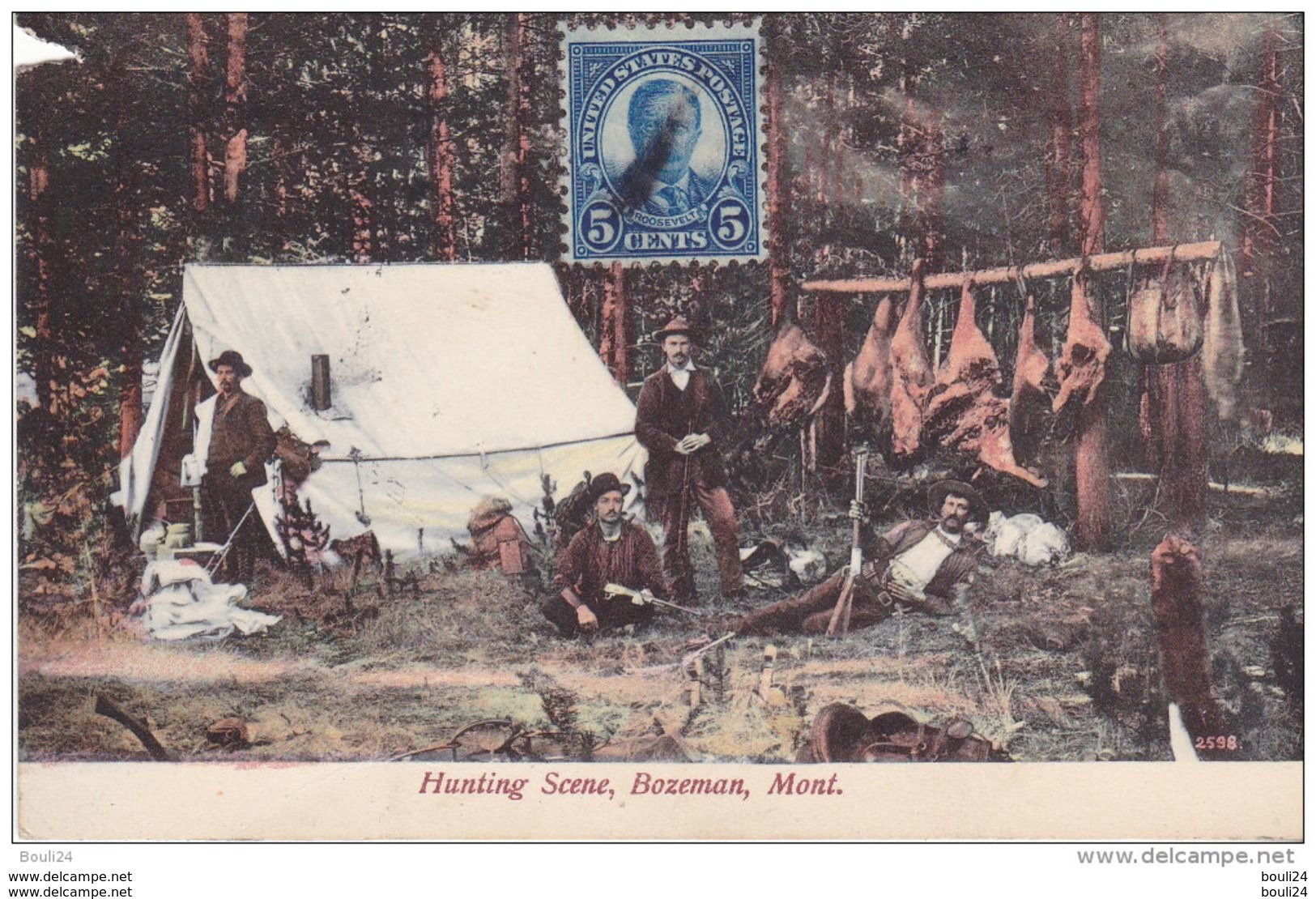 MOU-  BOZEMAN  MONTANA    HUNTING  SCENE  CPA  CIRCULEE - Bozeman