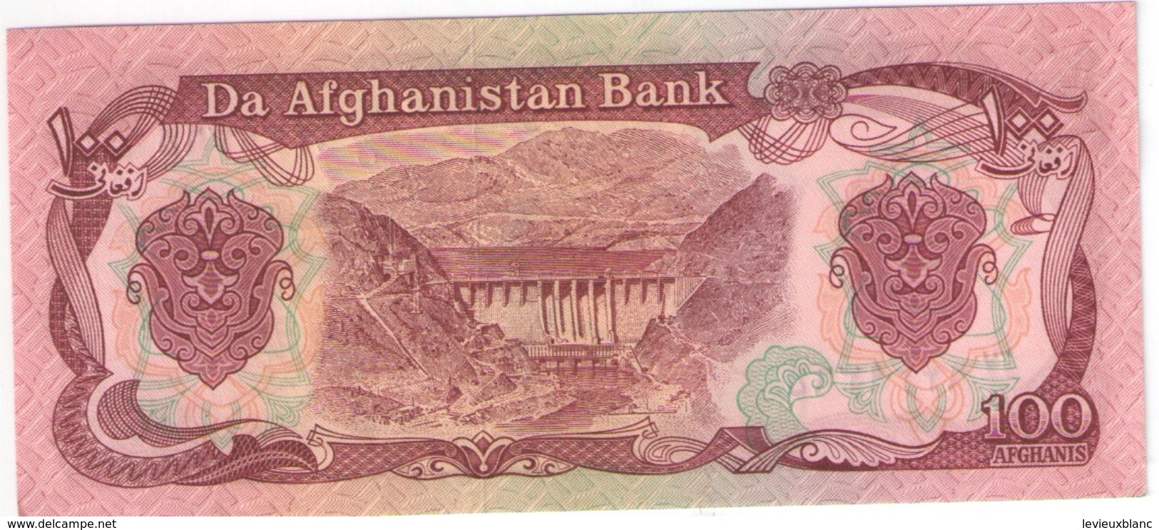 100 Afghanis/ Da Afghanistan Bank //Date  ?                                                      BILL177 - Afghanistan