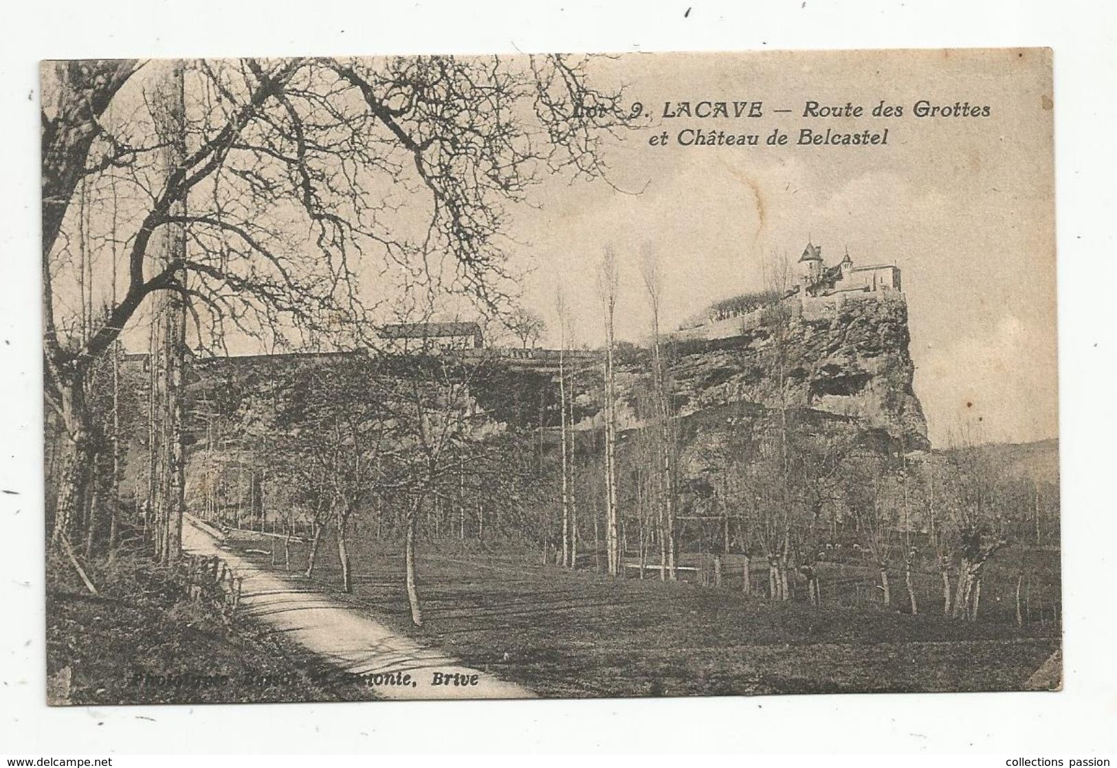 Cp, 46 , LACAVE , Route Des Grottes Et Chateau De BELCASTEL , Vierge - Lacave