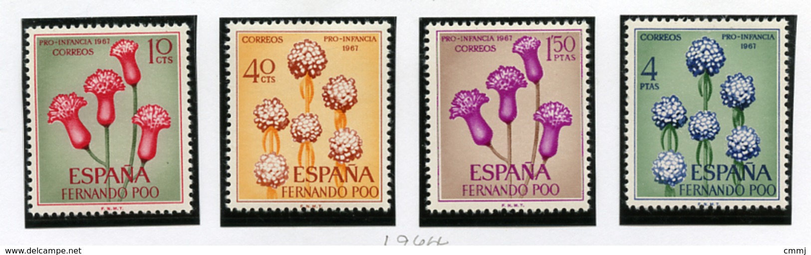 1967 - FERNANDO POO (ESPANA) - Mi. Nr. 251/254 -  NH -  (UP.70.1) - Fernando Poo